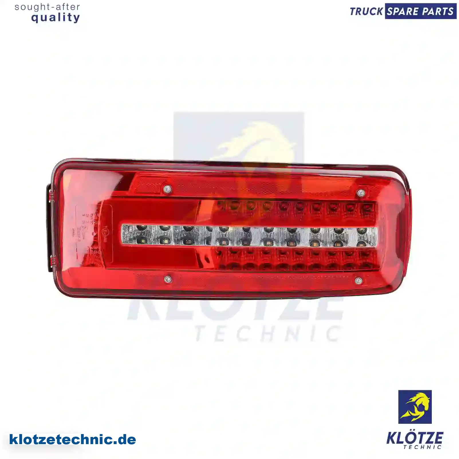 Tail lamp, right, with reverse alarm, 2007616 || Klötze Technic