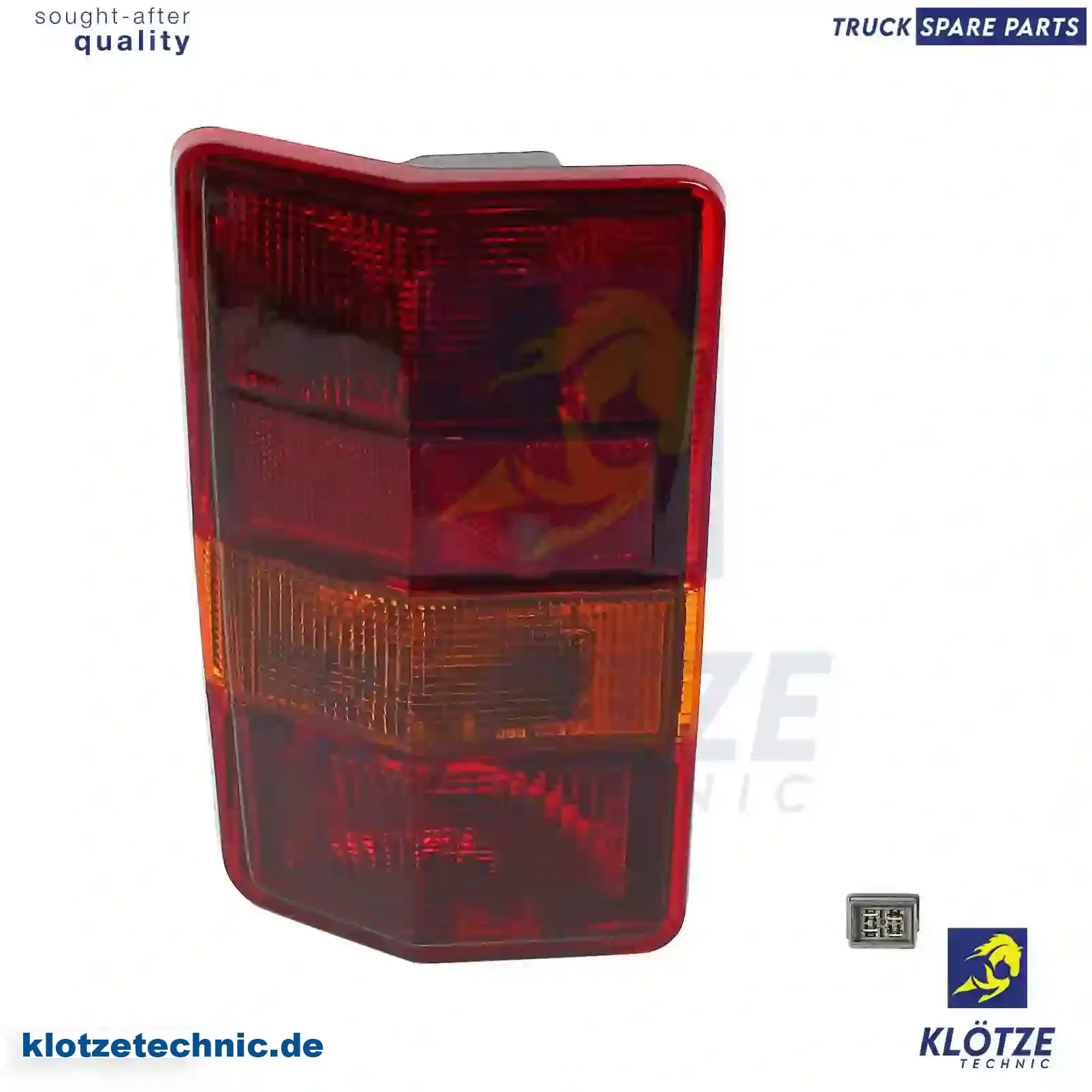 Tail lamp, left, 6350AT, 05926652, 07567805, 5926652, 7567805, 6350AT || Klötze Technic