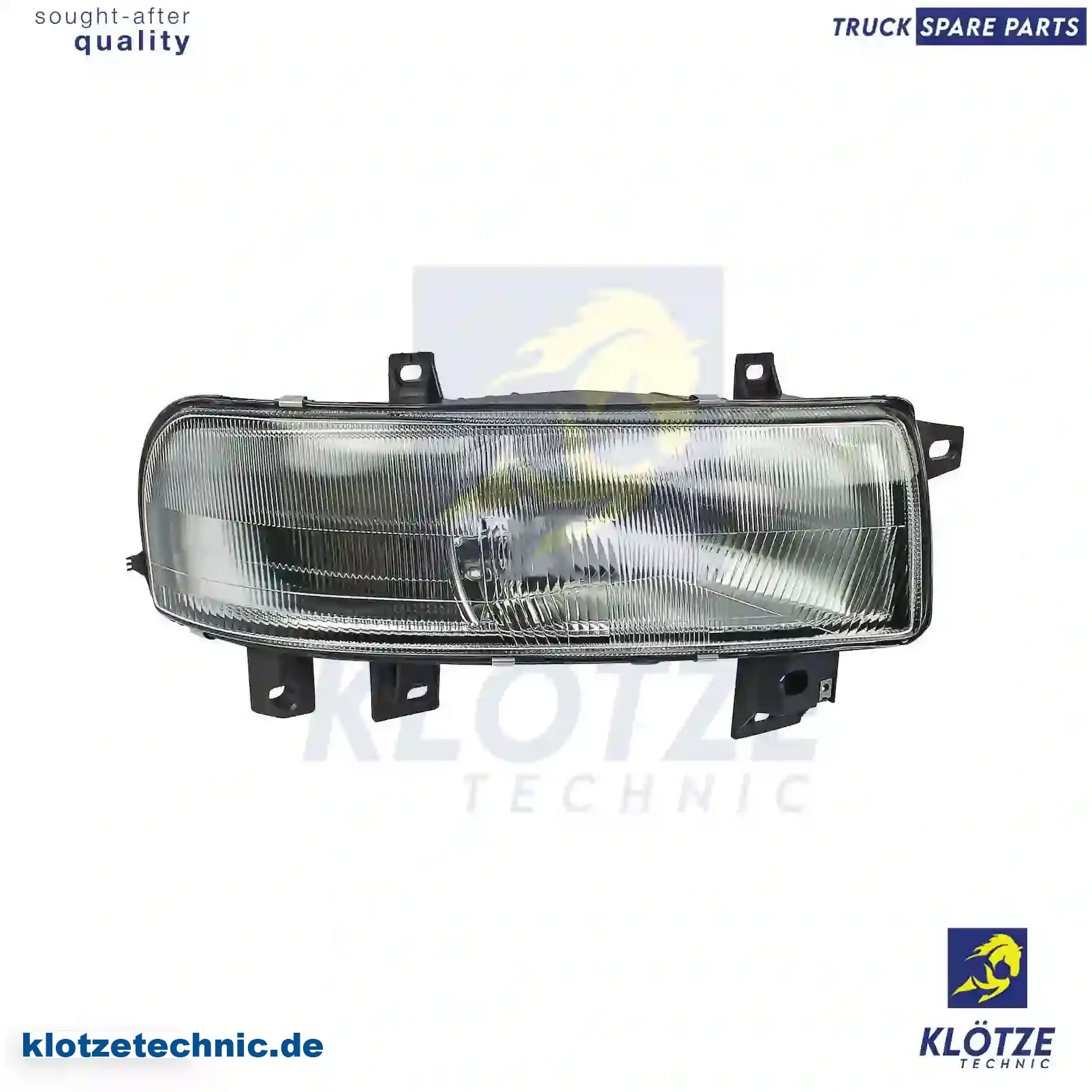 Headlamp, right, without bulbs, 9161217, 26000-00QAB, 4500917, 7700352104, 7700377194, 7701044520 || Klötze Technic