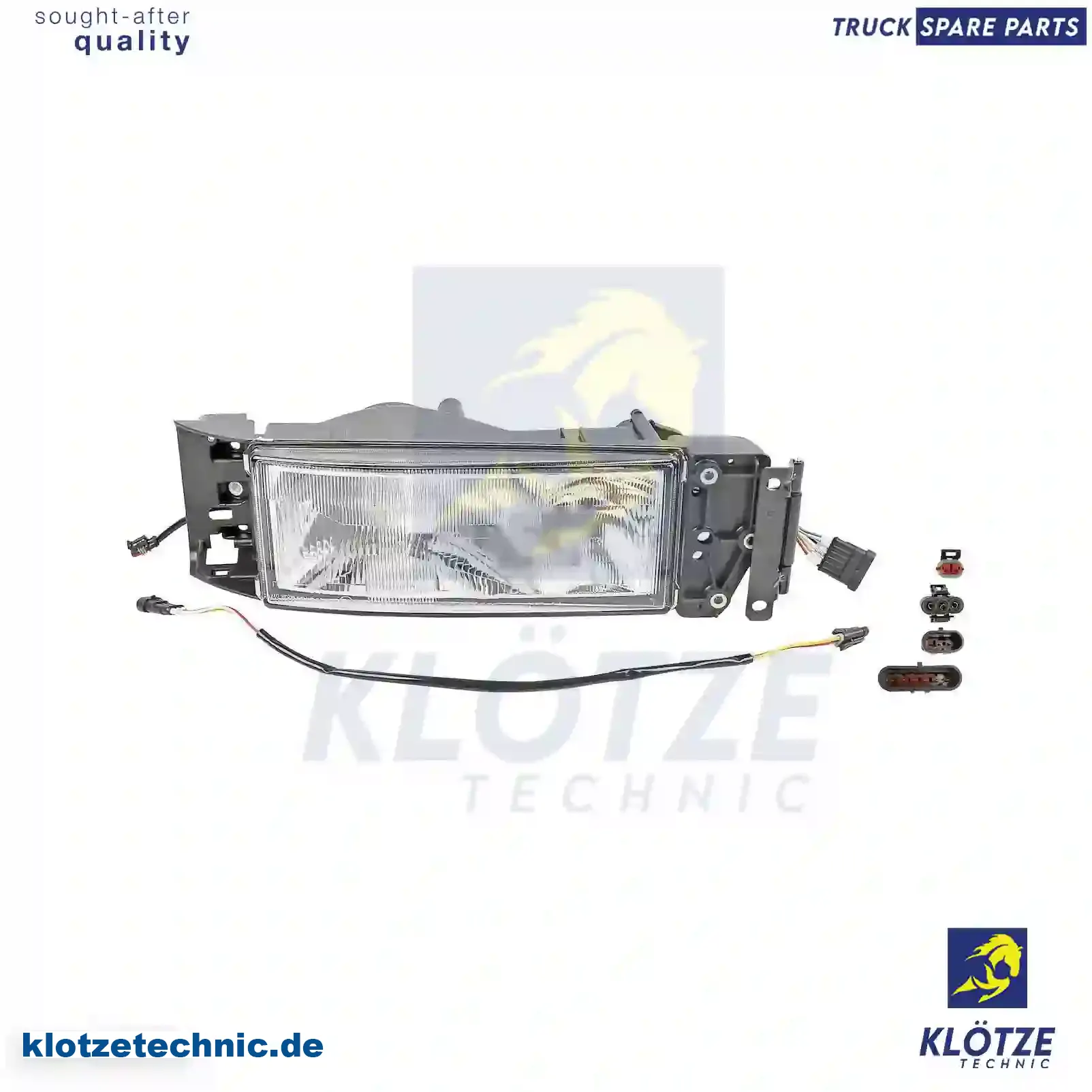 Headlamp, right, without bulb, 04861340, 4861340, 500305102 || Klötze Technic