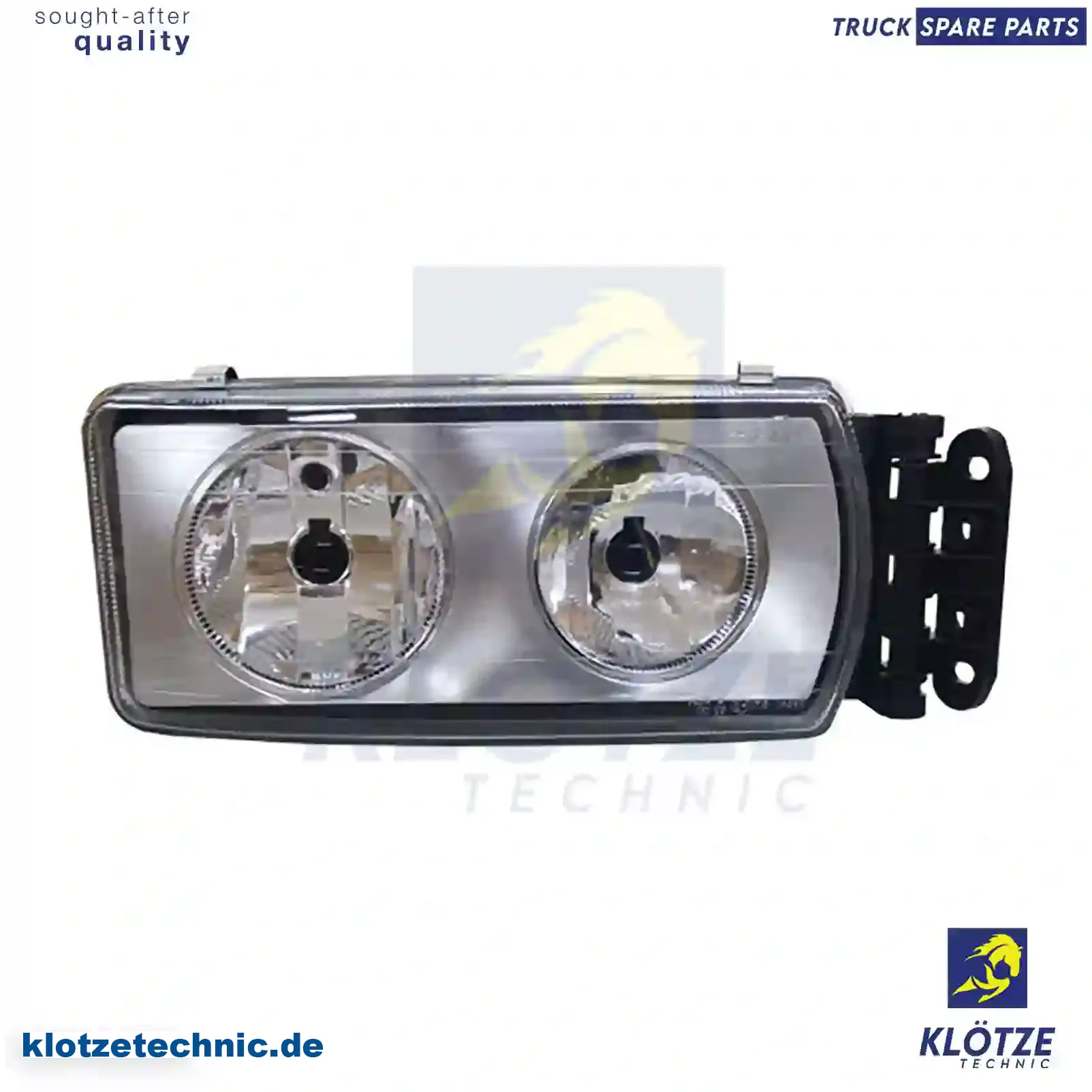 Headlamp, right, with bulbs, 504020189, , , || Klötze Technic