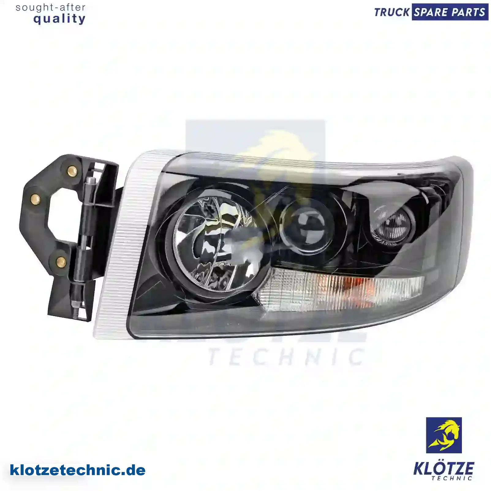 Headlamp, left, with fog lamp, 1525771, 5010578454, 7421636298, 7482588681 || Klötze Technic