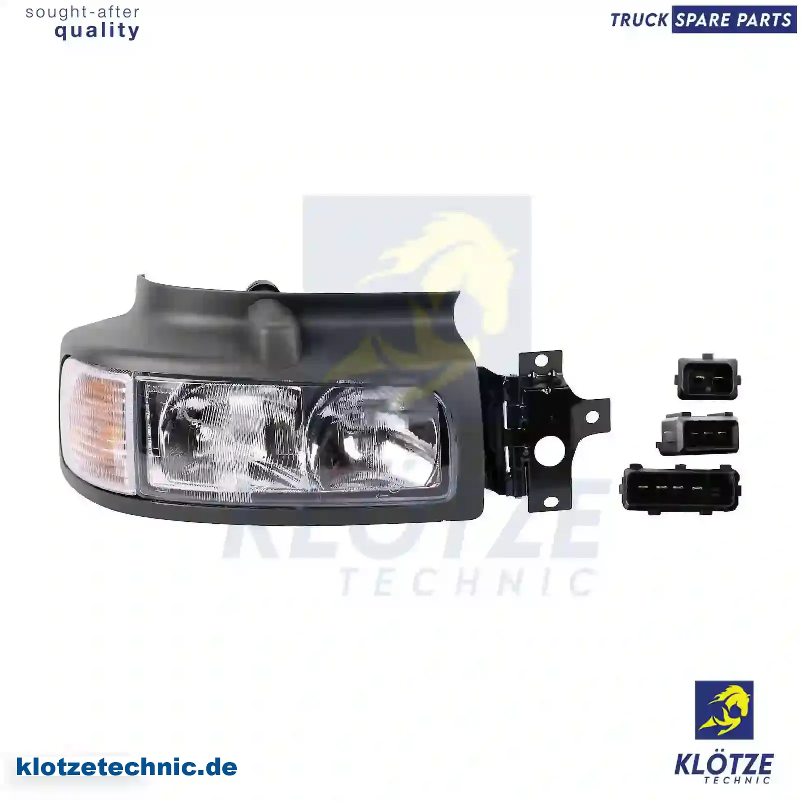 Headlamp, complete, right, 5010231862 || Klötze Technic