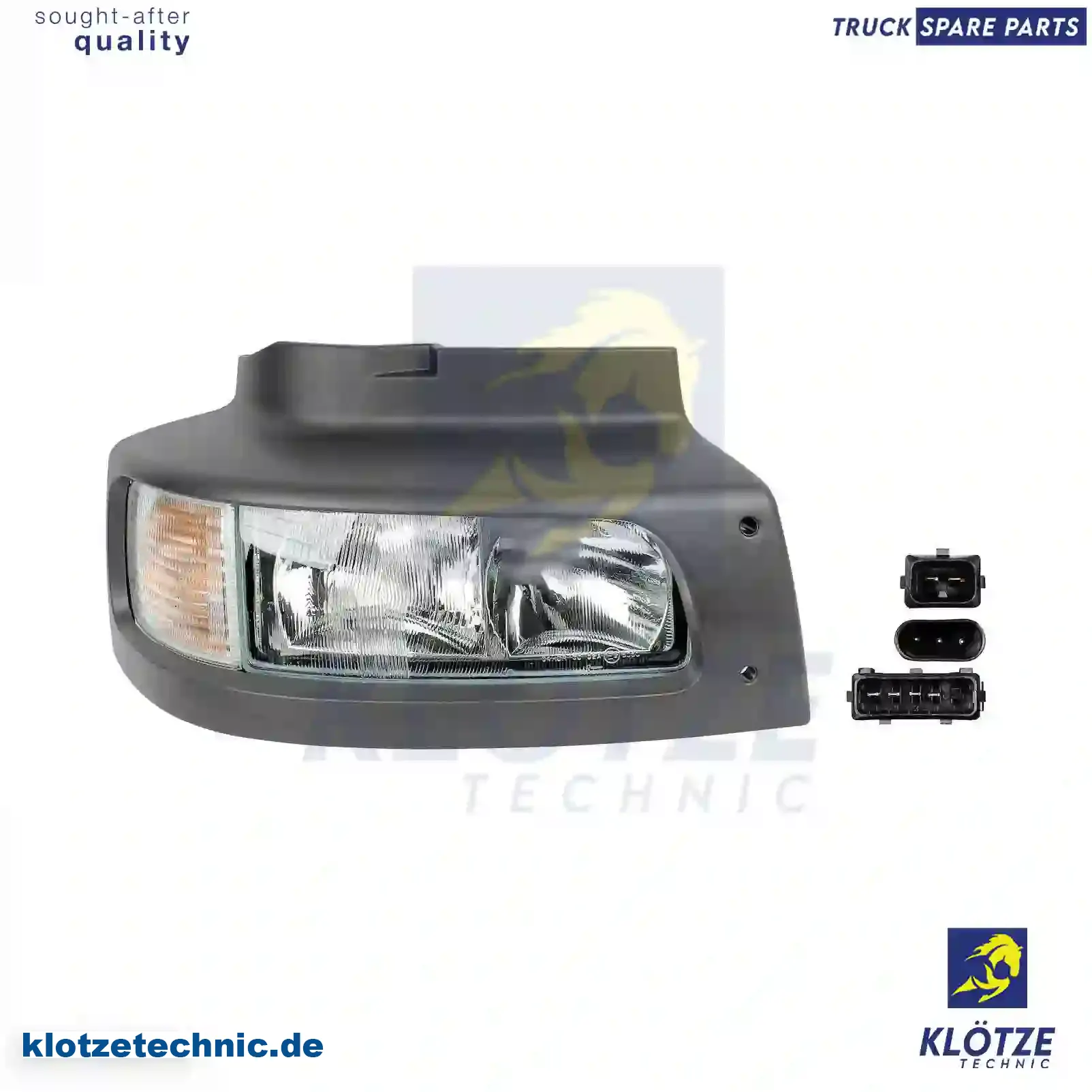 Headlamp, complete, right, 5010468977 || Klötze Technic