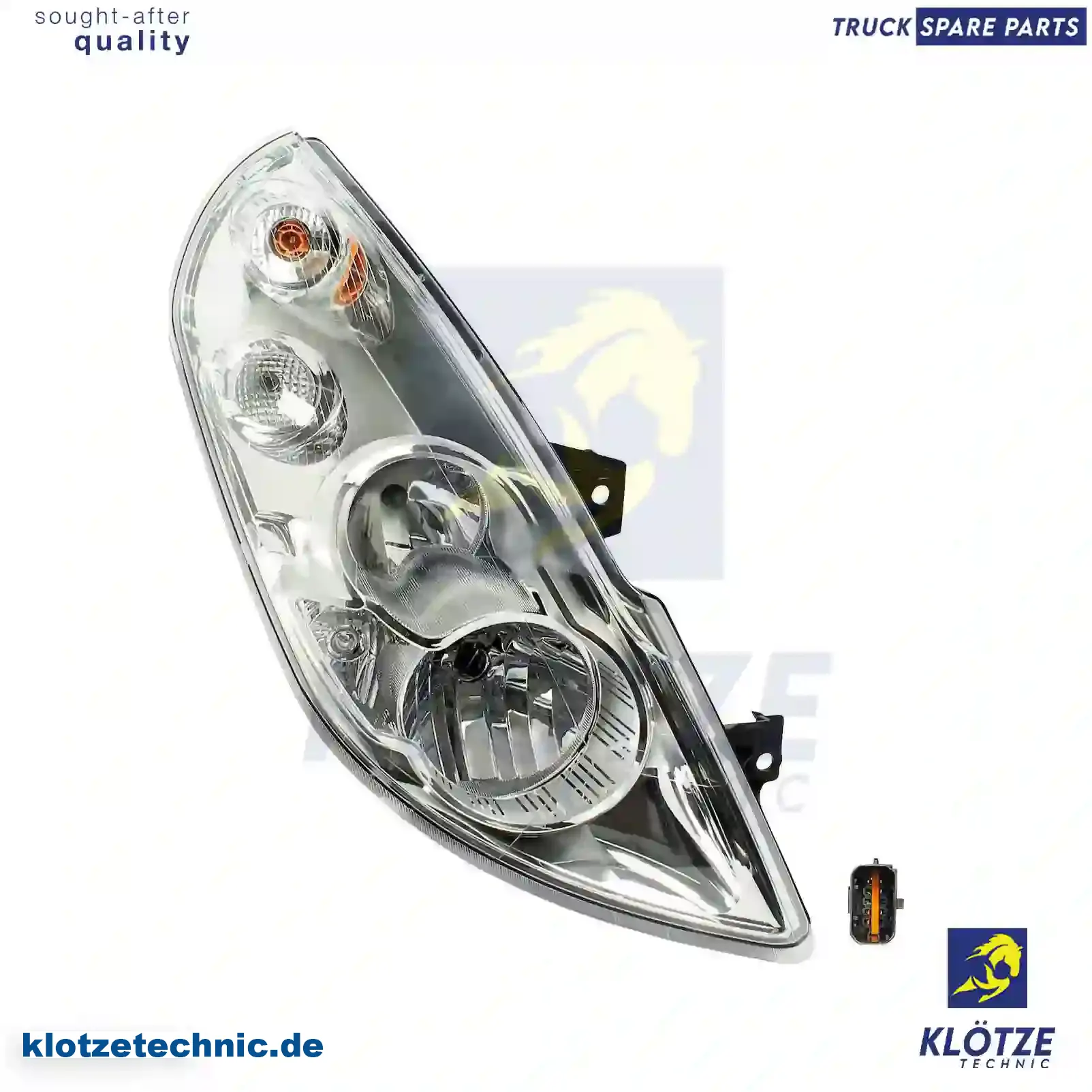 Headlamp, right, without bulbs, 93197622, 4419524, 260106869R || Klötze Technic