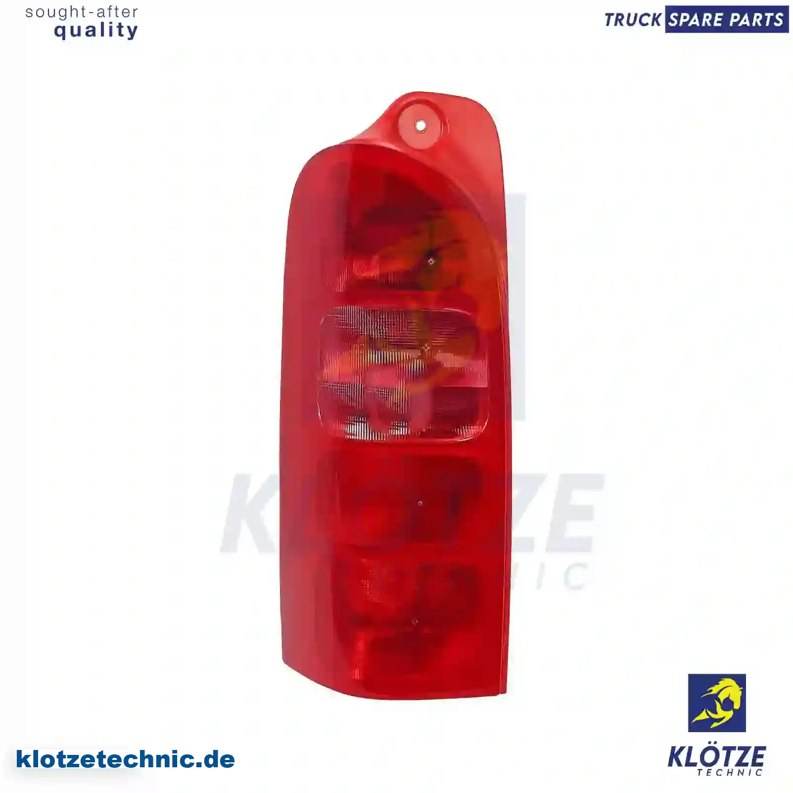 Tail lamp, left, without lamp carrier, 9160816, 26555-00QAB, 4500516, 7700352700 || Klötze Technic