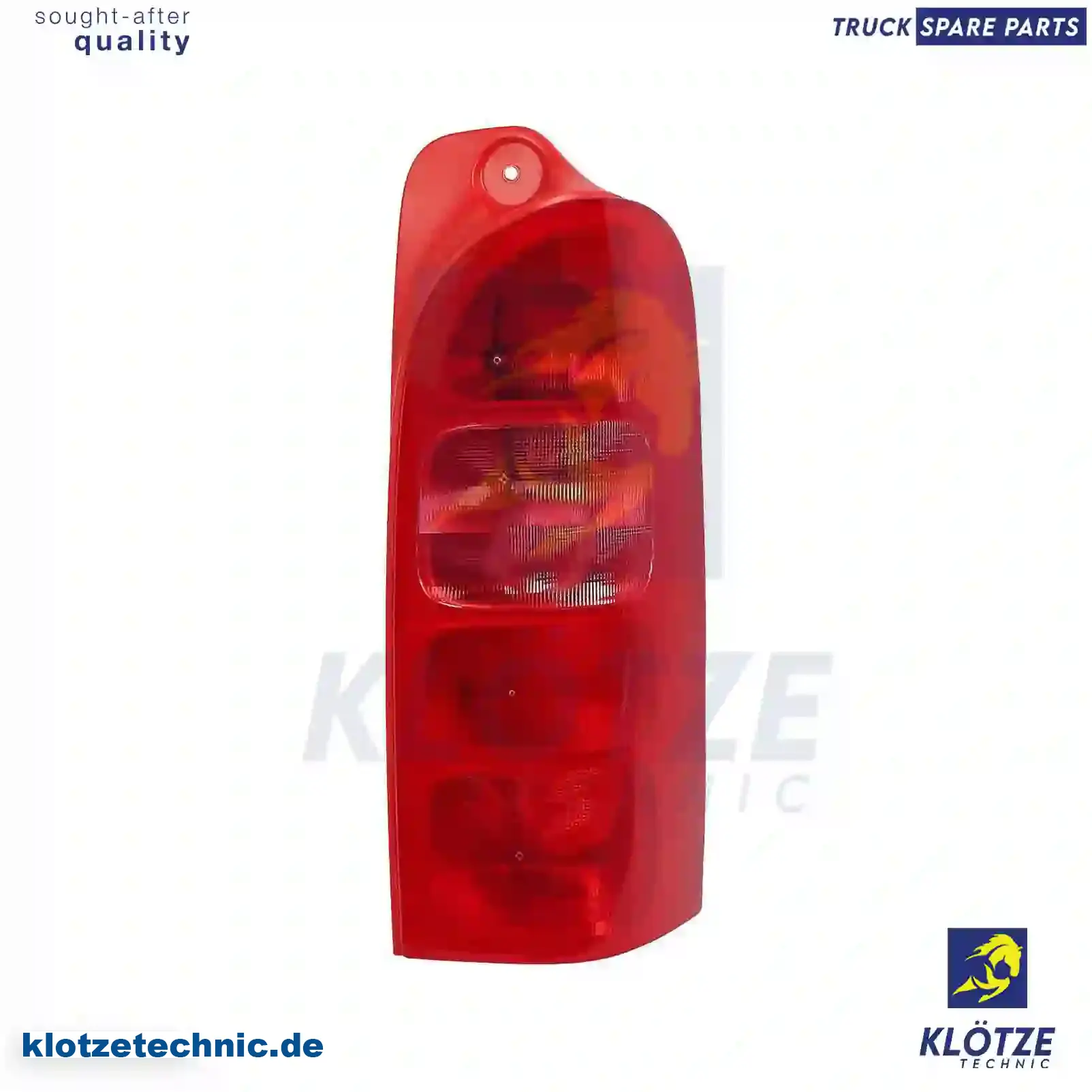 Tail lamp, right, without lamp carrier, 9160817, 26550-00QAB, 4500517, 7700352703 || Klötze Technic