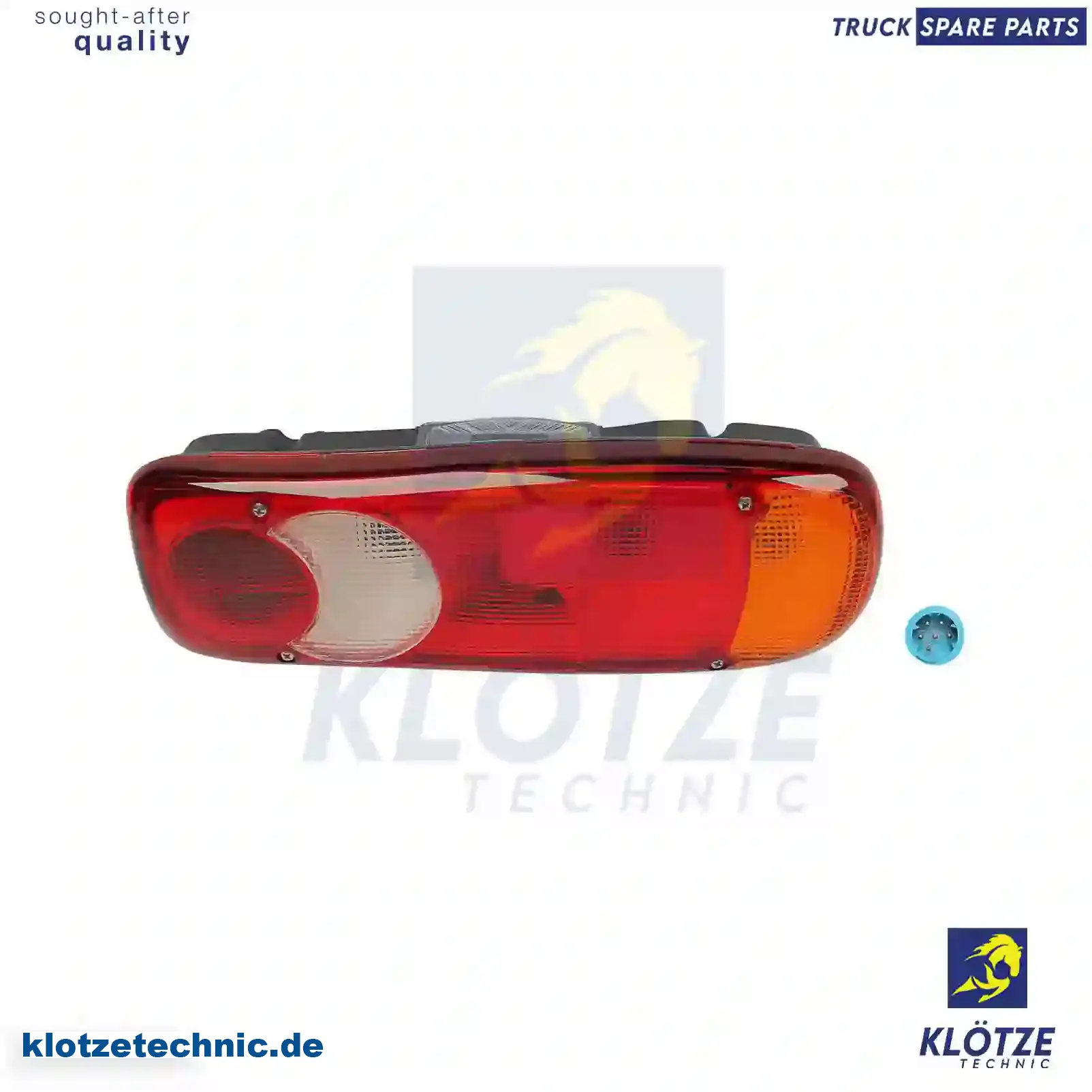 Tail lamp, left, with license plate lamp, 5001857964 || Klötze Technic