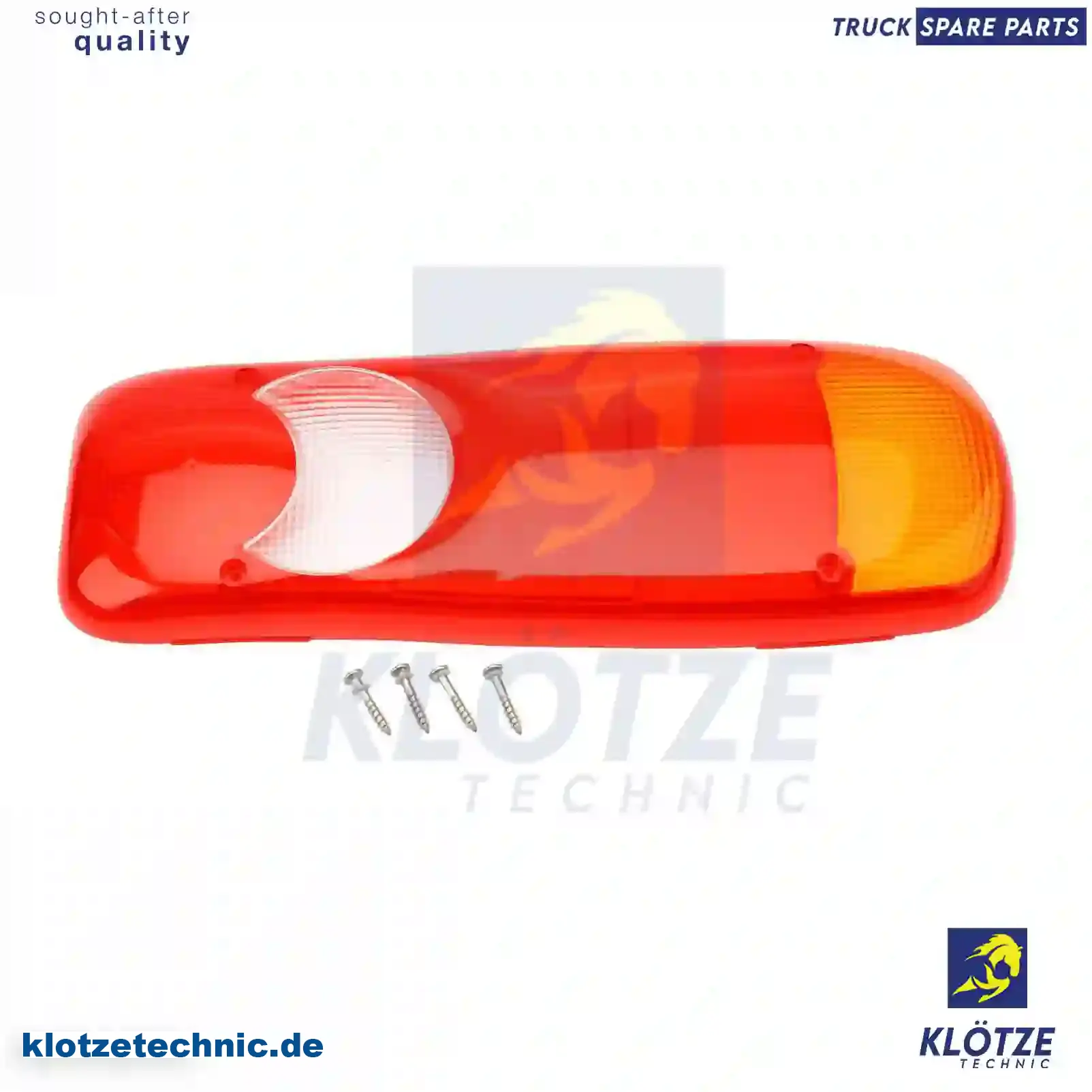 Tail lamp glass, 5010392231, 7484553910, 20745060, 84553910, ZG21084-0008 || Klötze Technic