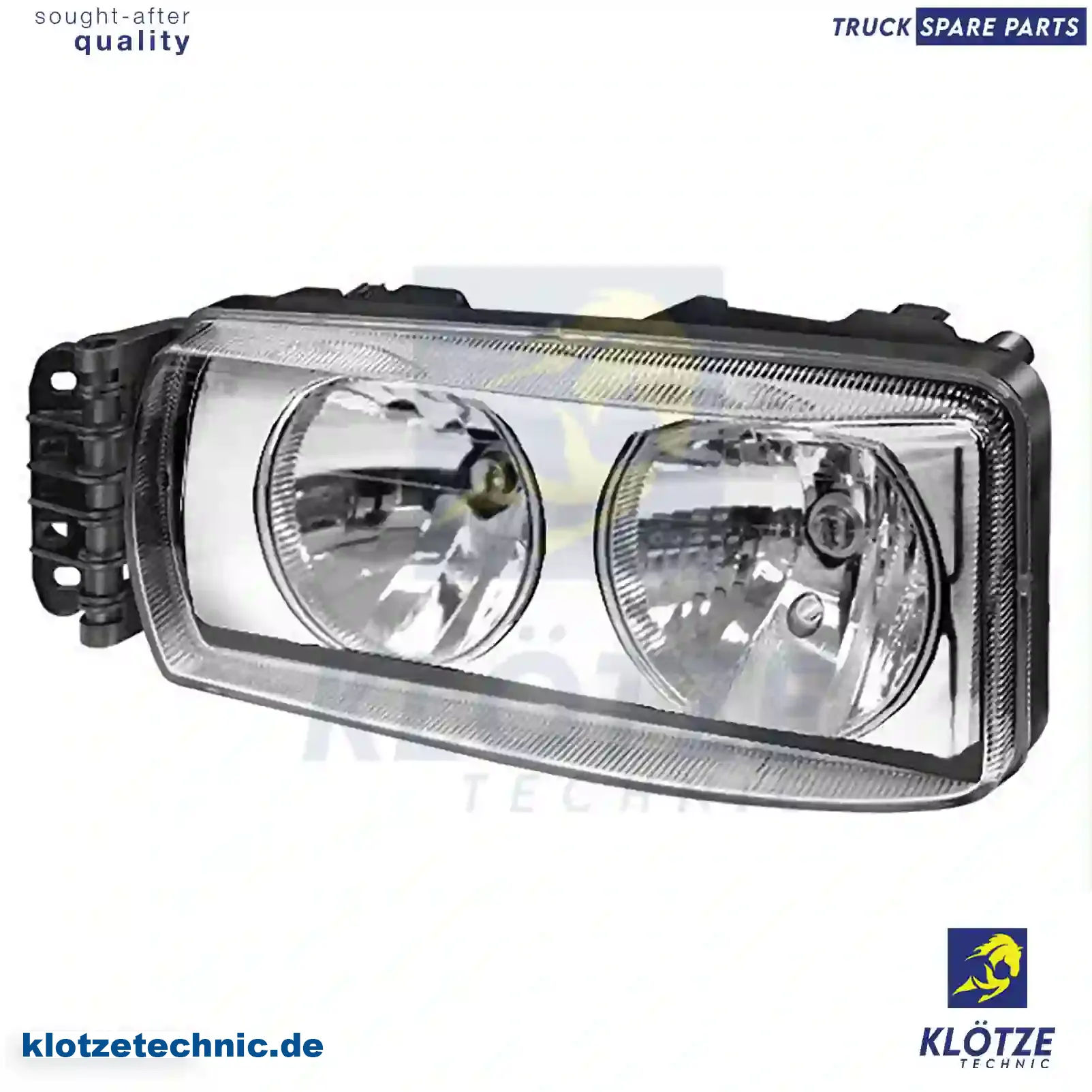 Headlamp, left, with bulbs, 504238117, , , || Klötze Technic