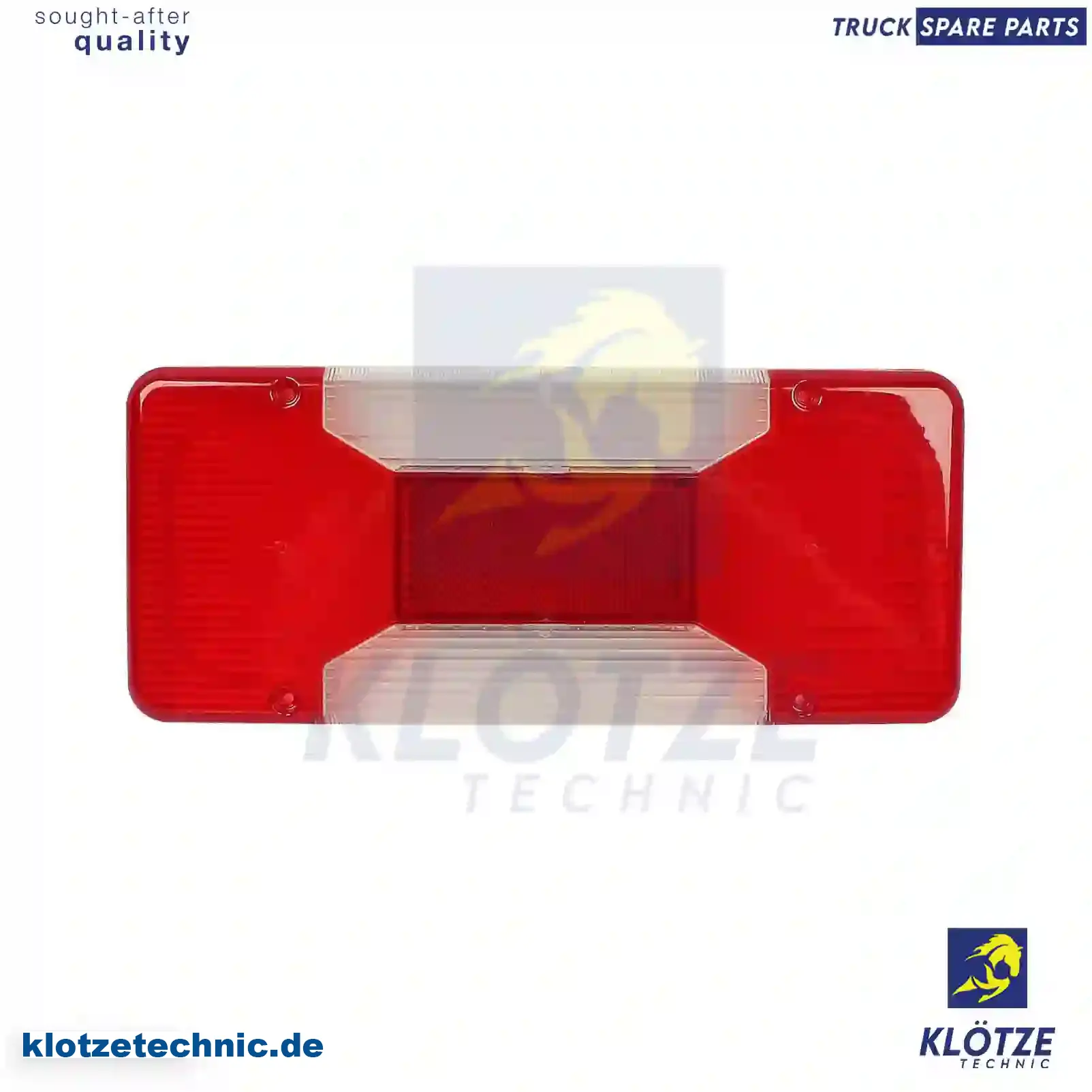 Tail lamp glass, right, without screws, 42555131, ZG21094-0008 || Klötze Technic