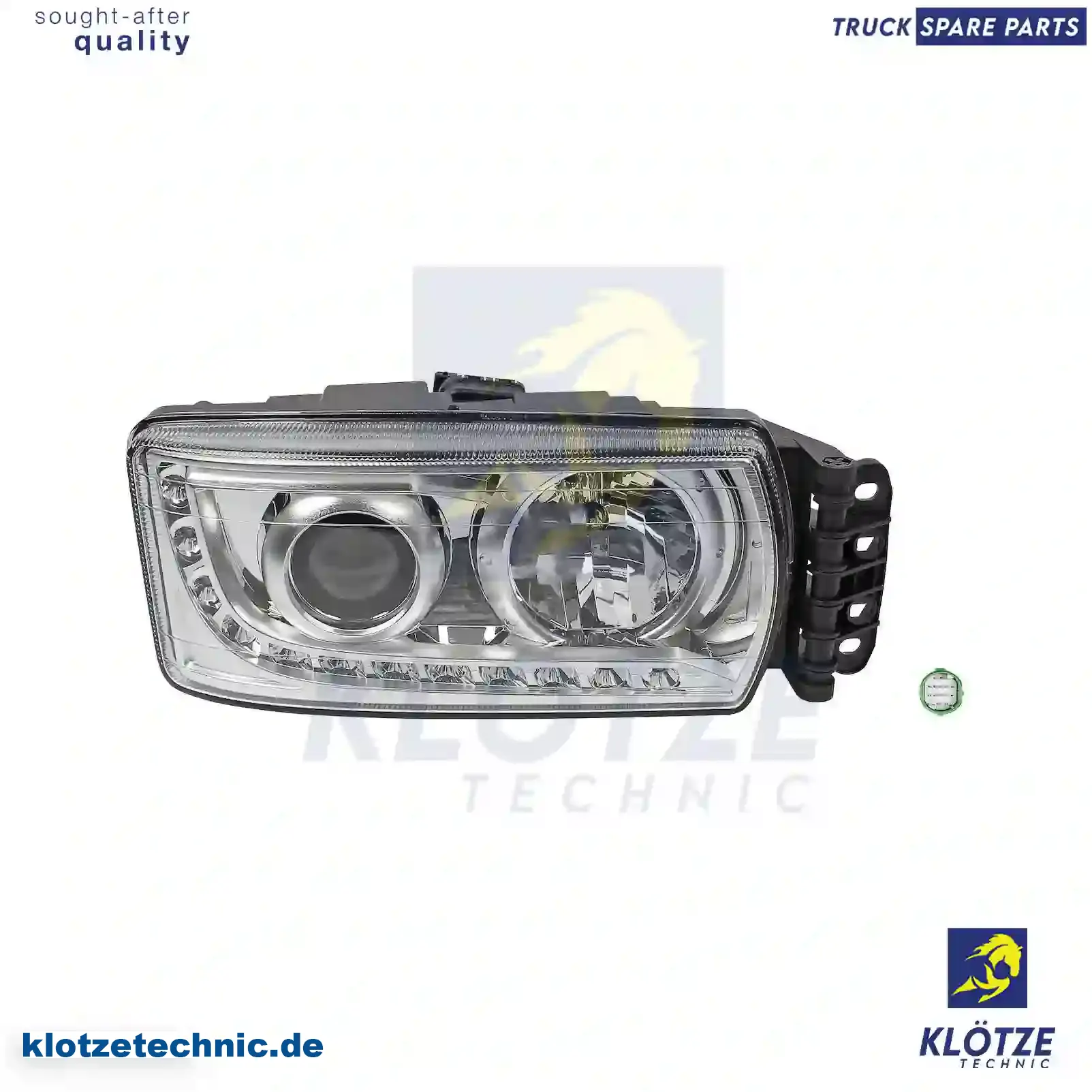 Headlamp, right, with control unit, 5801745778, , , || Klötze Technic