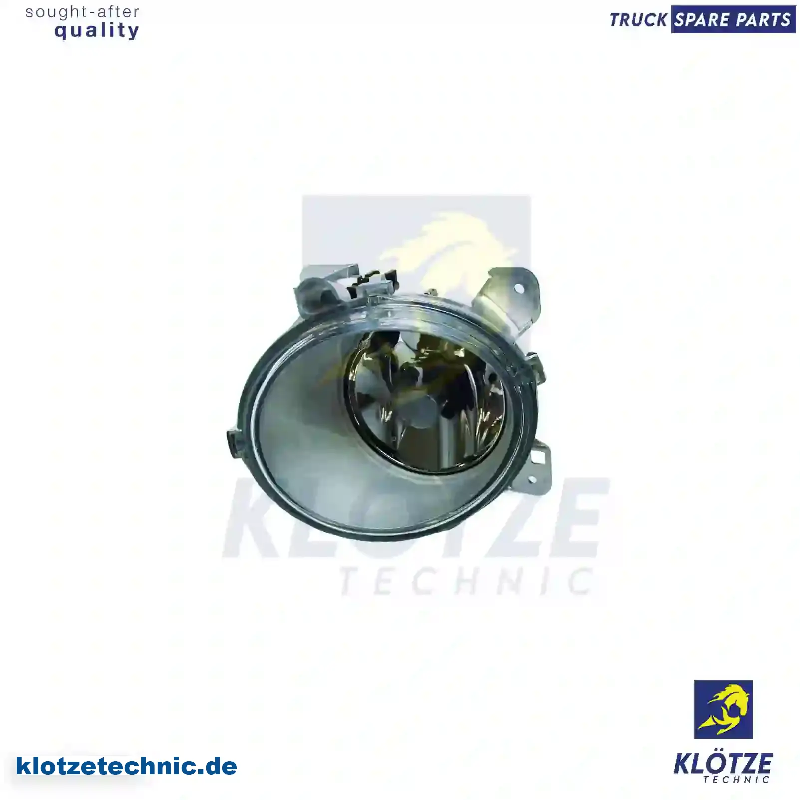 Fog lamp, bumper, right, without bulb, 1446356, 1511543, 1852573, 1852578, 2080689, ZG20412-0008 || Klötze Technic