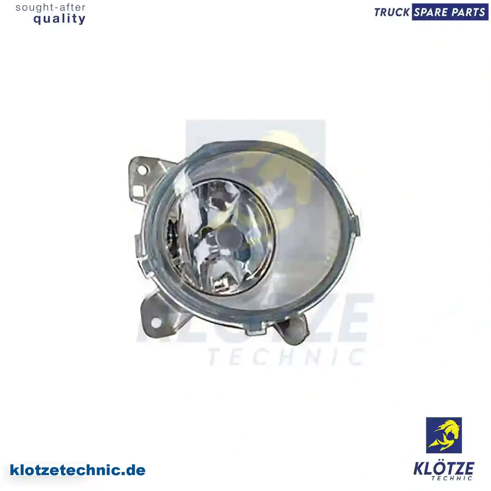 Fog lamp, bumper, left, without bulb, 1446355, 1511542, 1852572, 2080688, ZG20411-0008 || Klötze Technic