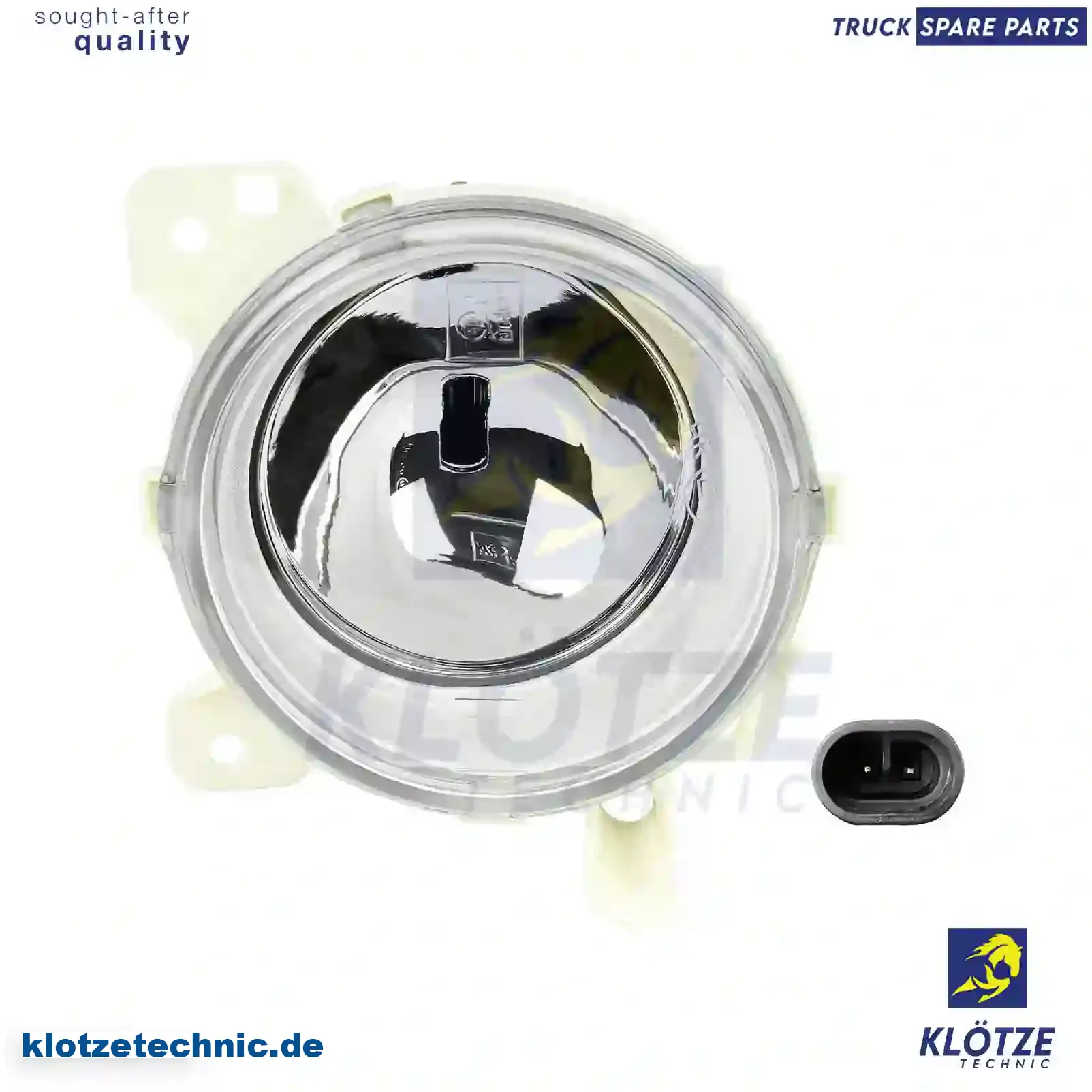 High beam lamp, bumper, right, without bulb, 1446354, 1446554, 1511540, 1852570, 2248114, ZG20547-0008 || Klötze Technic