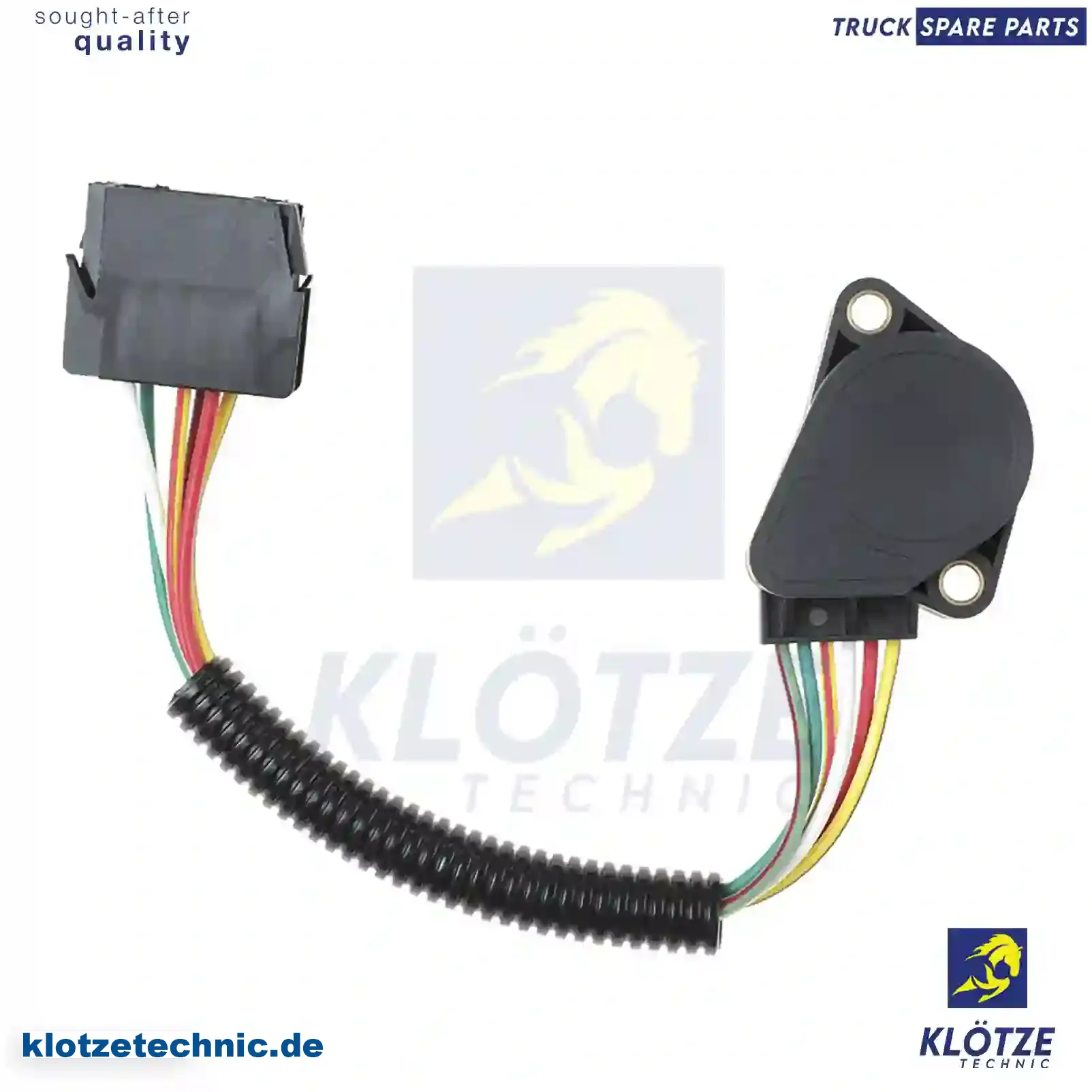 Sensor, accelerator pedal, black connector, 3985226, ZG20835-0008 || Klötze Technic