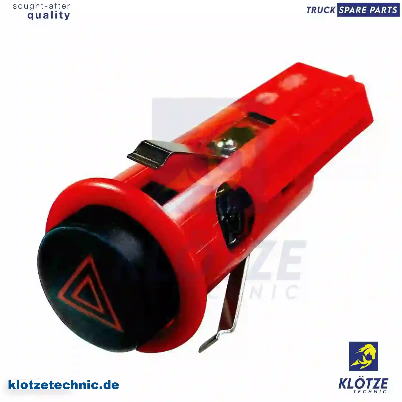 Hazard warning switch, 1327015, ZG20018-0008 || Klötze Technic