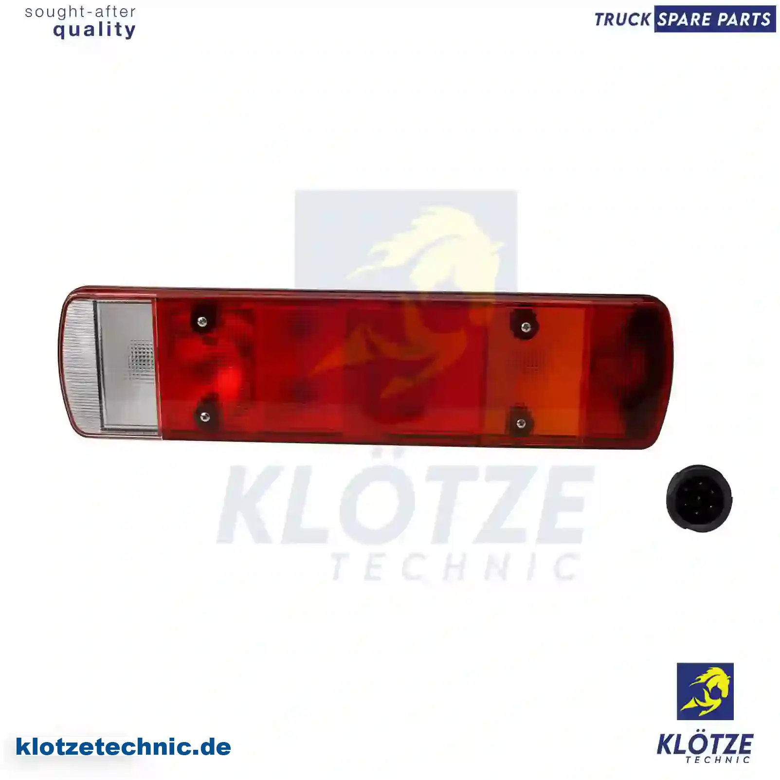 Tail lamp, right, prepared for reverse alarm, 1792389, ZG21056-0008, , , , || Klötze Technic