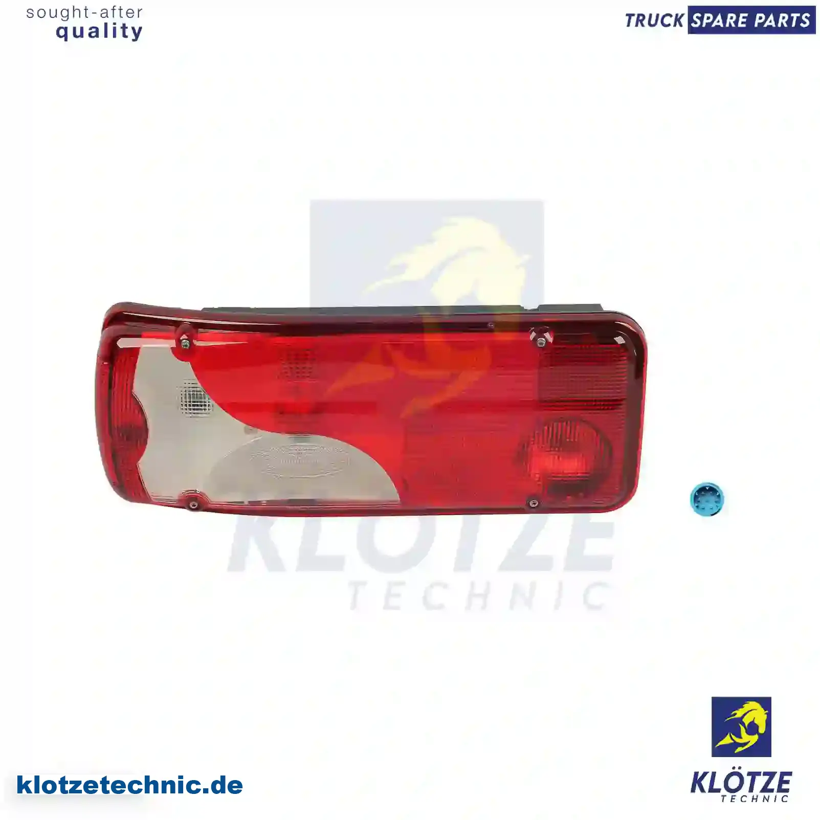 Tail lamp, left, with license plate lamp, 2160128, , , , , , || Klötze Technic