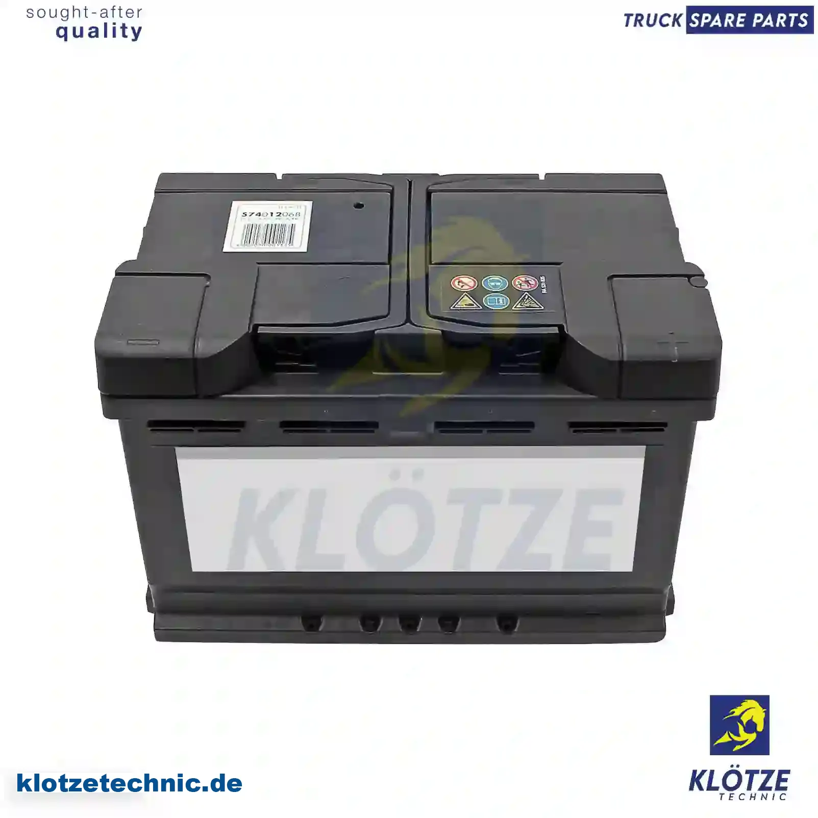 Starter battery, 5600JX, 5600LT, 5600QA, 5600QR, 5600SX, 1678091, 02994558, 0009823108, 0009823708, 5600JX, 5600LT, 5600QA, 5600QR, 5600SX, 7701376965, 7711222781, 7711238598, 8671004005, 8671016930, 000915105AE, 000915105AF, 1J0915105AE, 1J0915105AF || Klötze Technic