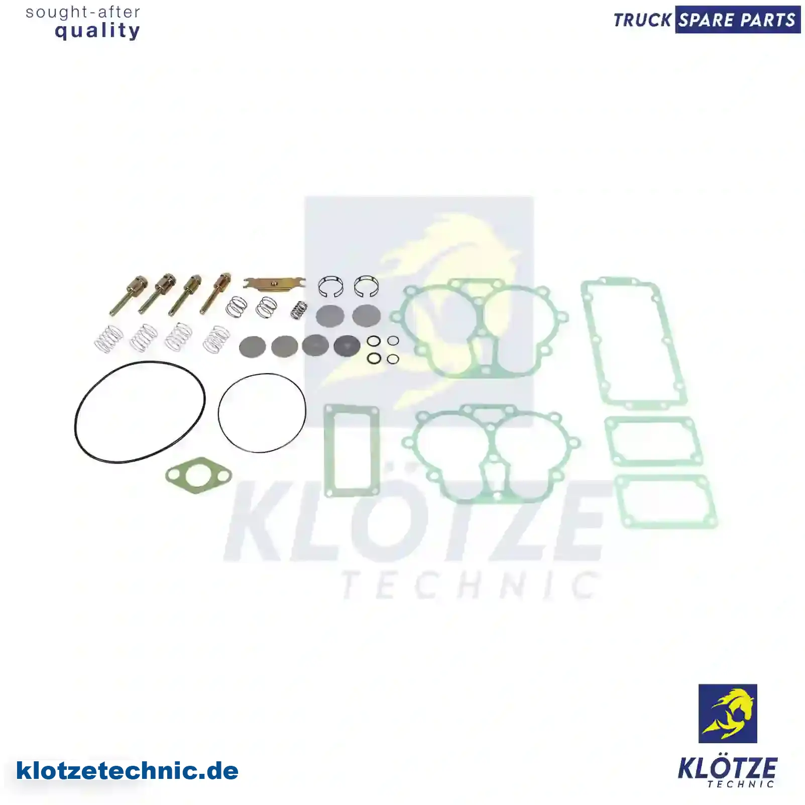 Repair kit, compressor, 1108223, 1108228, 1327886, 1374083, 319747, 270698, 272665, 276180, 3090471, ZG50660-0008 || Klötze Technic