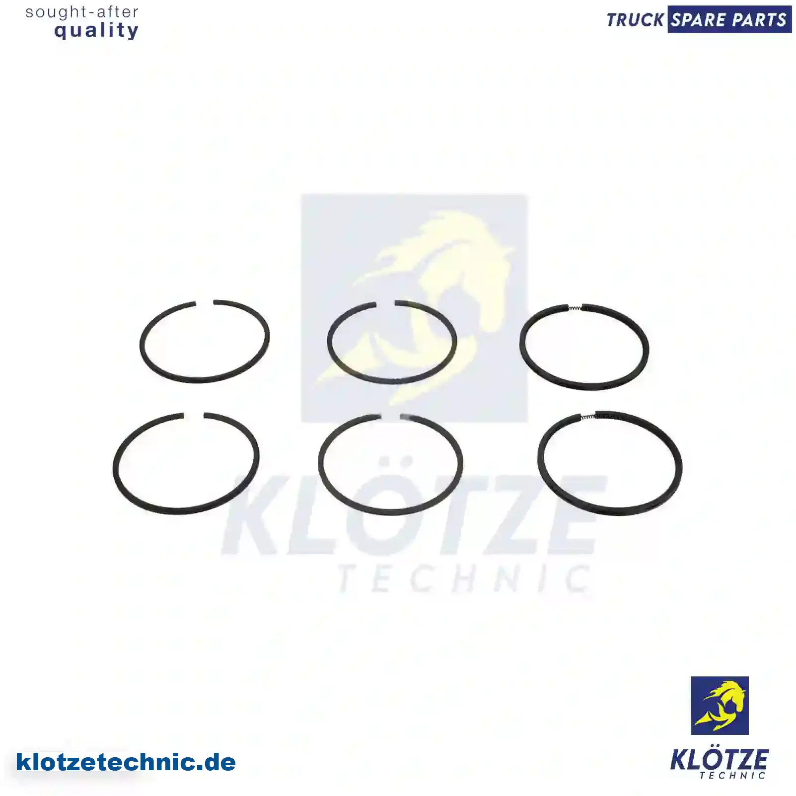 Piston ring kit, 1367376, 319752, 270614, 3094157 || Klötze Technic