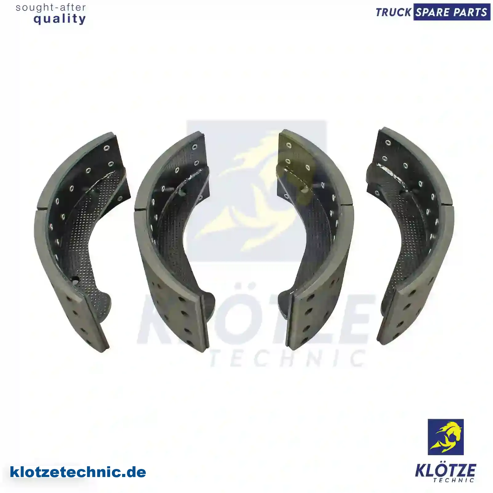 Brake shoe kit, with linings, 2992375, 2992375 || Klötze Technic