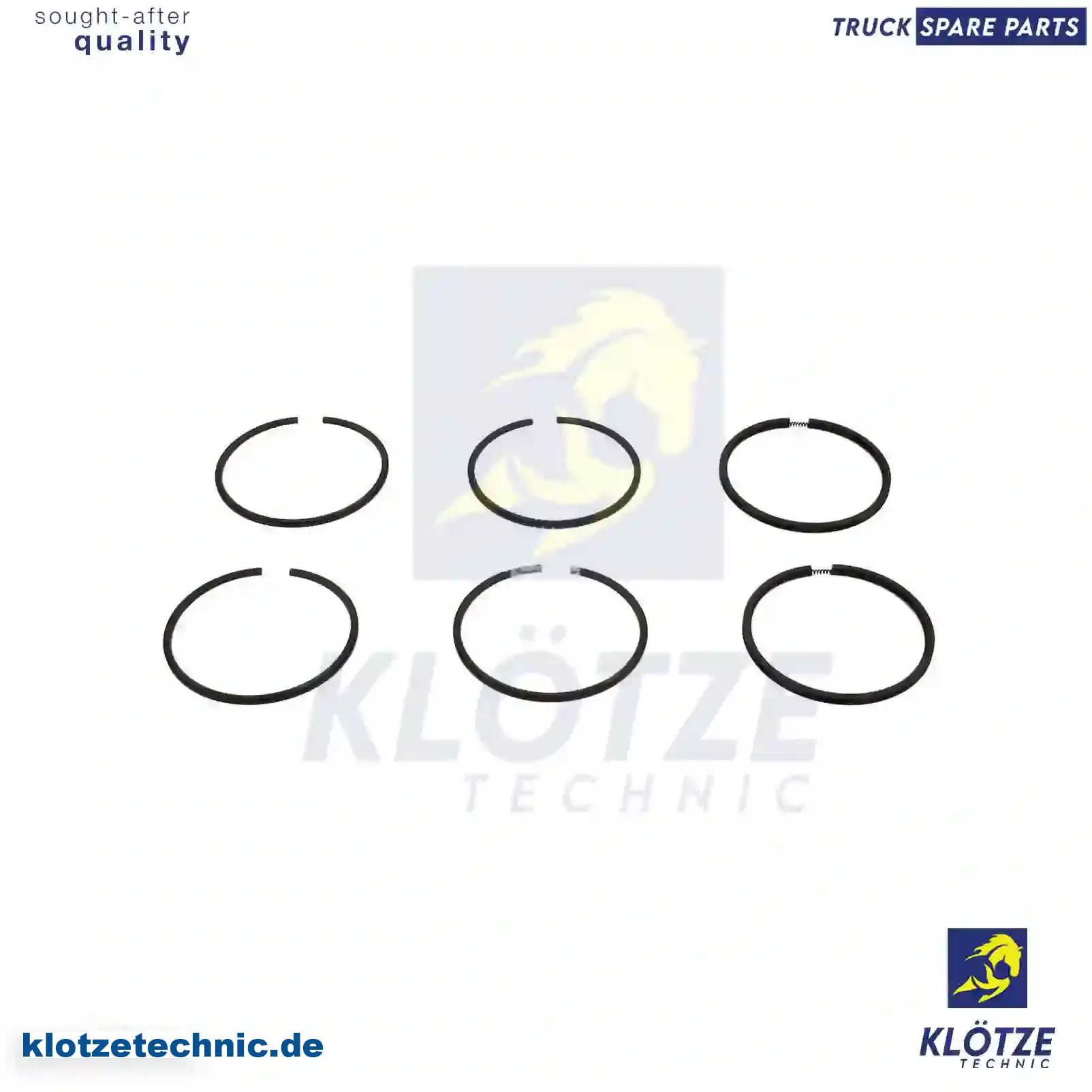 Piston ring kit, 1354862, 232073, 267359, 319750, 272896, 3094155 || Klötze Technic