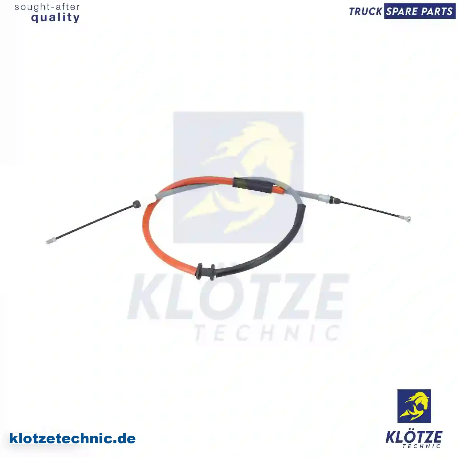 Control wire, parking brake, rear, 93168952, 4421190, 364006372R, 7485123943 || Klötze Technic