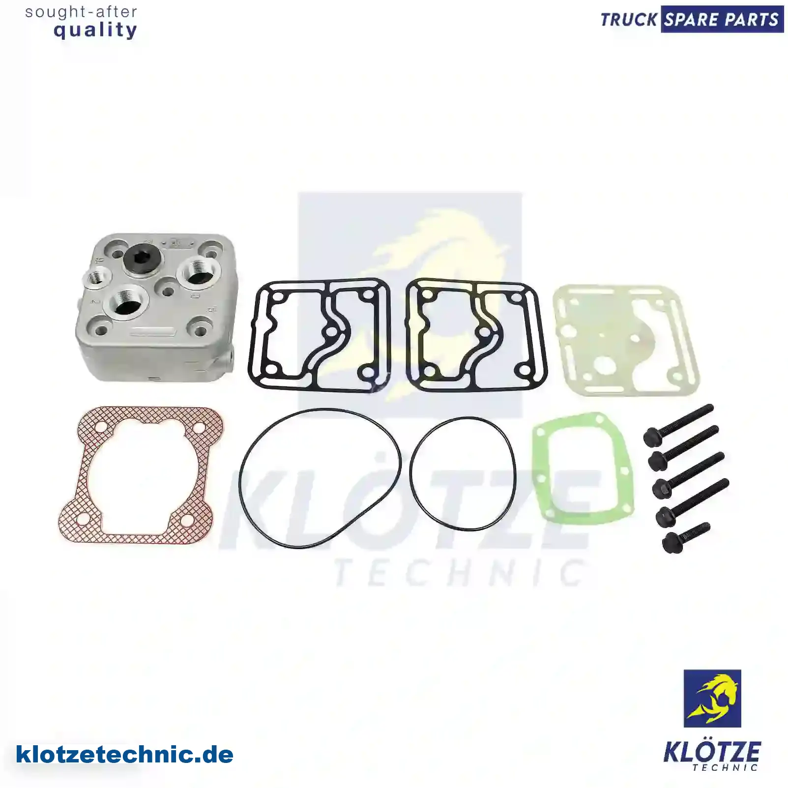 Cylinder head, compressor, complete, 81541146022 || Klötze Technic