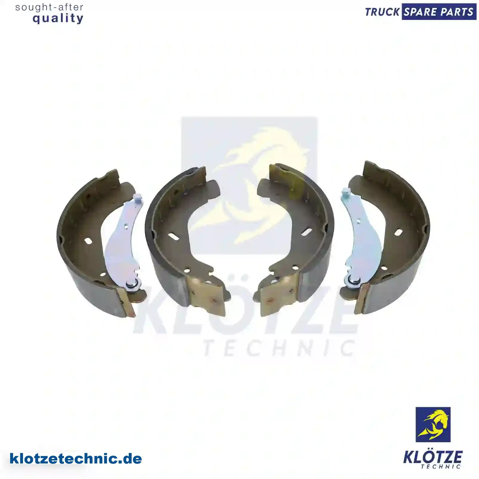 Brake shoe kit, with linings, 4841295, 4841296, YC15-2B256-AF, YC15-2B256-BF || Klötze Technic