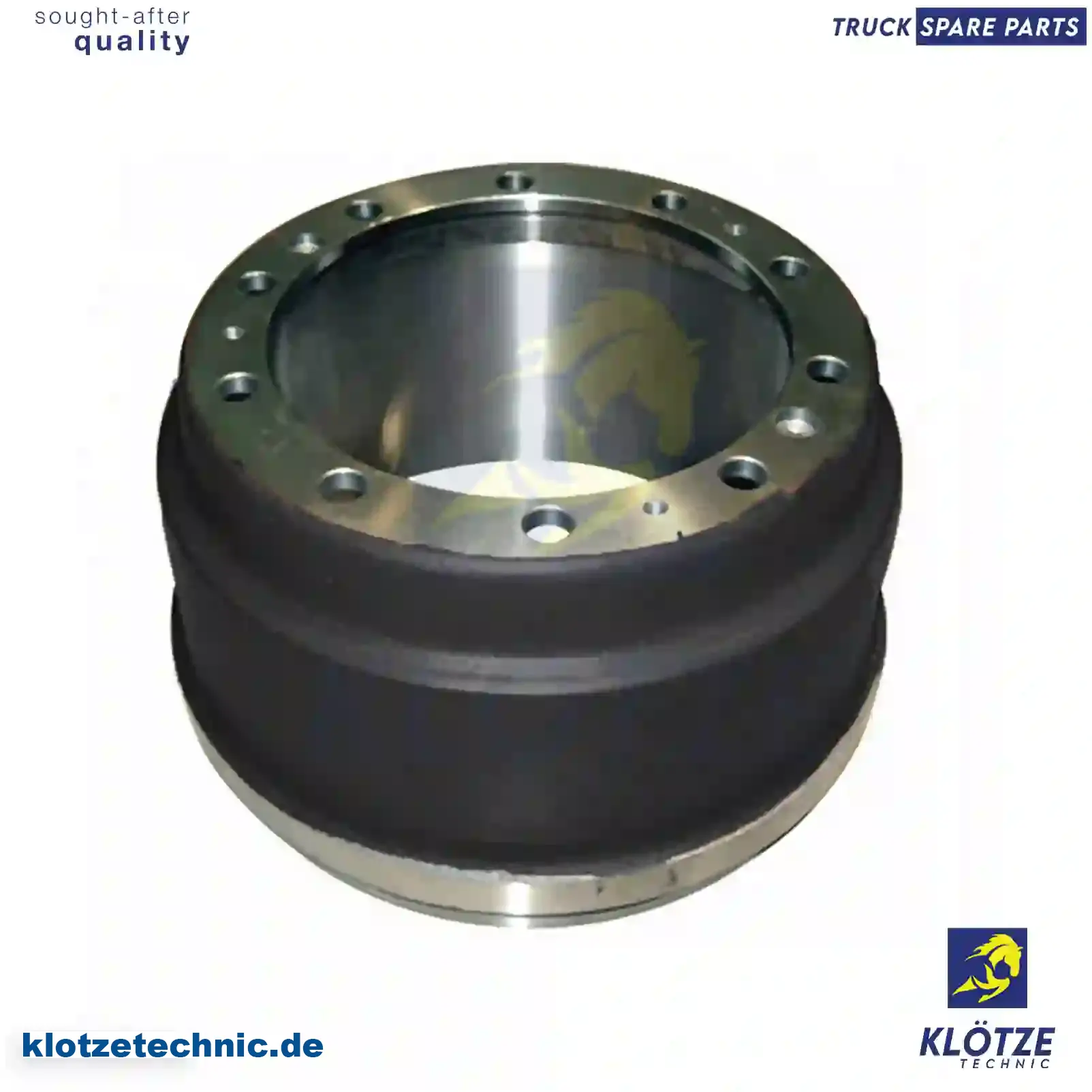 Brake drum, 1333117, 1361331, 1414153, 2109552, 2378715, ZG50233-0008, , || Klötze Technic