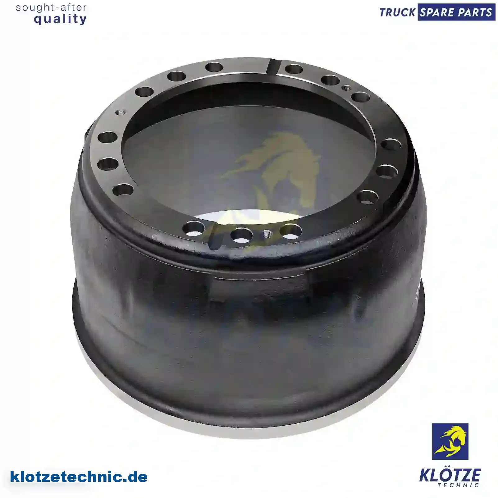 Brake drum, 3464230101, 3464230501, MBD1003, MBD1104, , , , || Klötze Technic