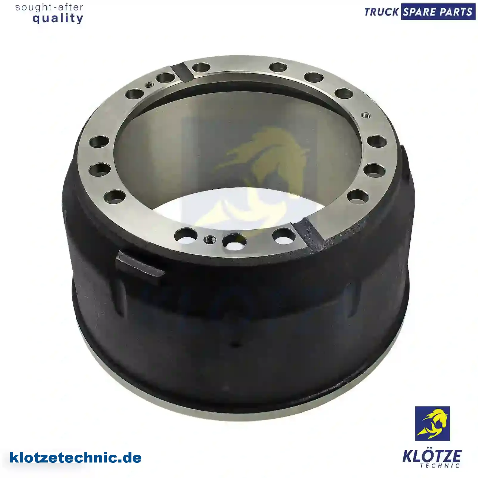 Brake drum, 4004210301, 3874210201, 6584210301, MBD2025, , , , || Klötze Technic