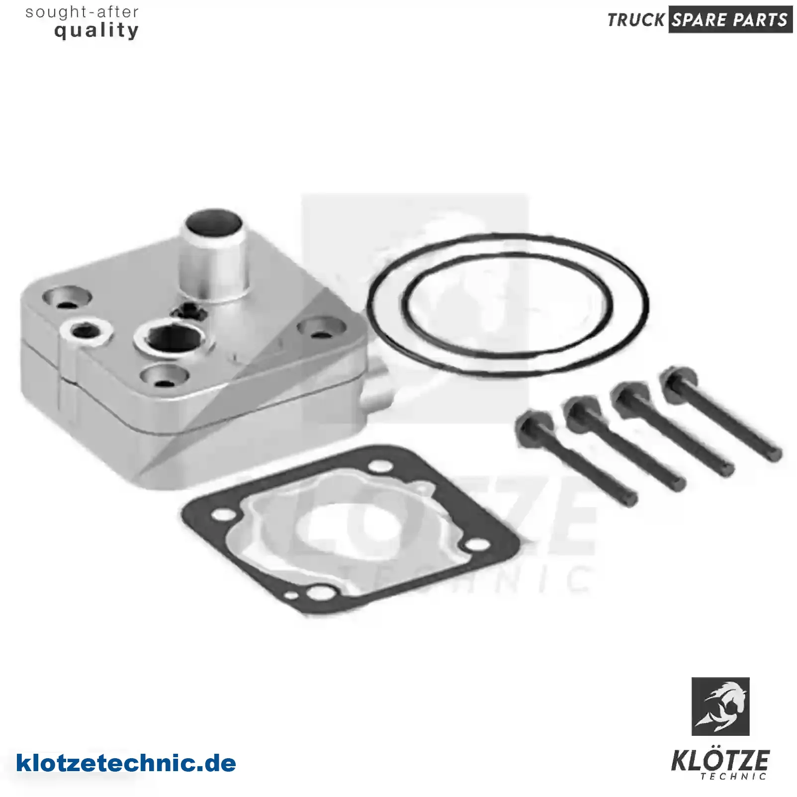 Cylinder head, compressor, complete, 0001315119, 0001315319, ZG50394-0008 || Klötze Technic