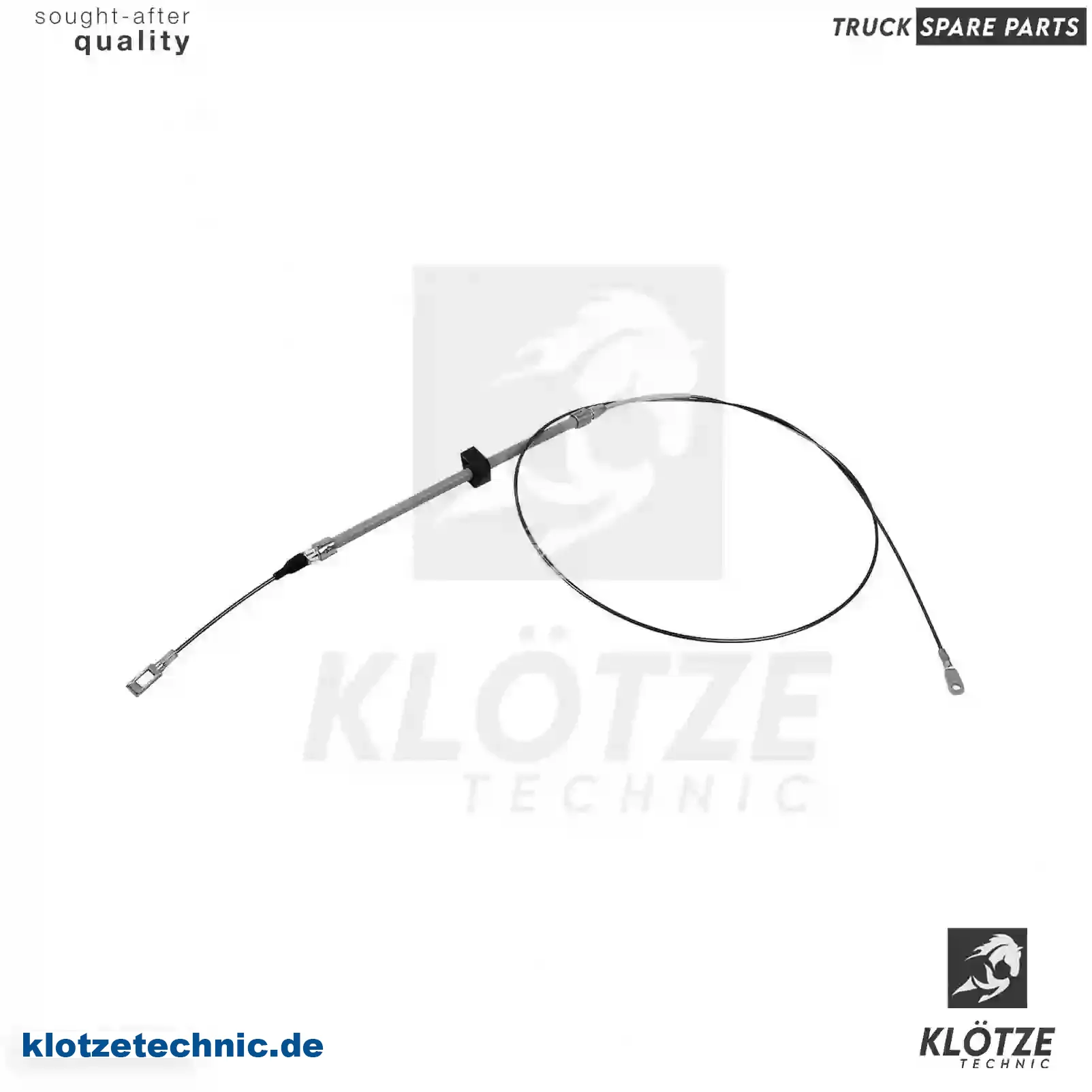 Control wire, parking brake, 9014202180, 9044200385, 2D0609701C || Klötze Technic