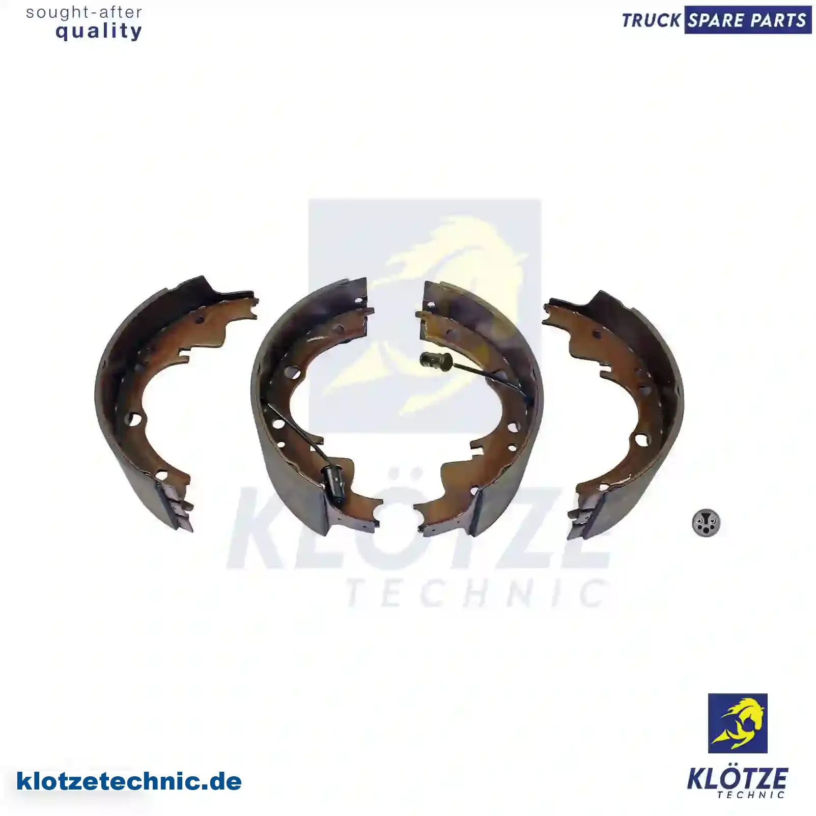 Brake shoe kit, with linings, 01906151, 01906351, 01906361, 1906151, 1906351, LA0126310, LA0126310A, LA0126330A, LA0126330B, LAY12638ZA, LAY12638ZB, LAY32638ZB, 01906151 || Klötze Technic