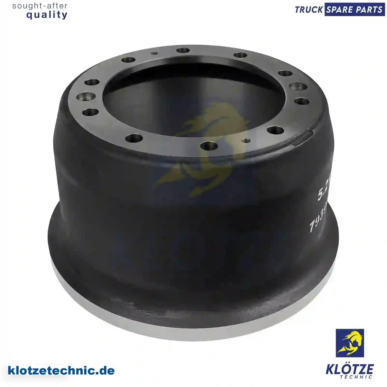 Brake drum, 0754397, 754397, 75983, MBD1061, , , , || Klötze Technic