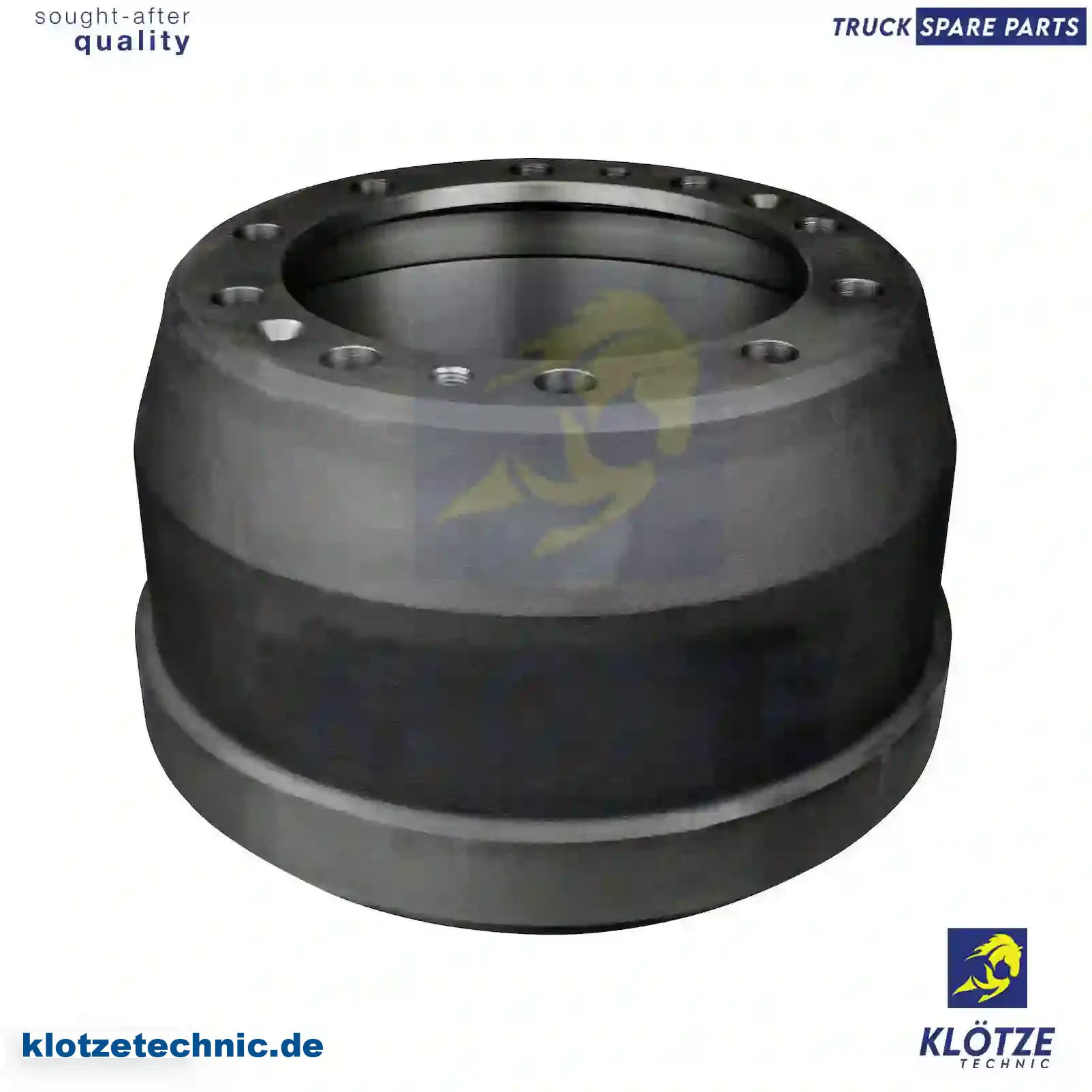 Brake drum, MBD1156, 1599679, , , , , , || Klötze Technic