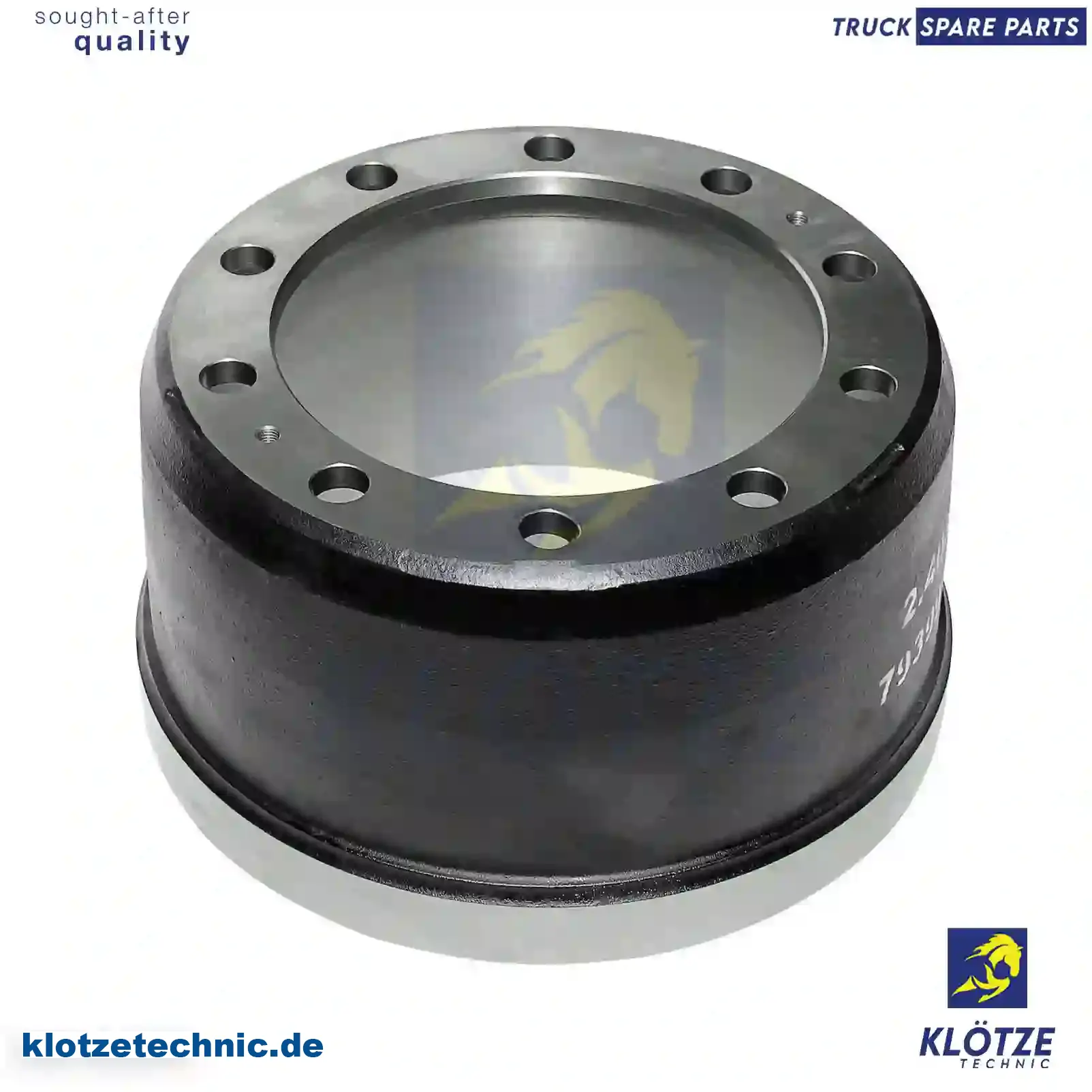 Brake drum, MBD2055, 1577439, , , , , || Klötze Technic