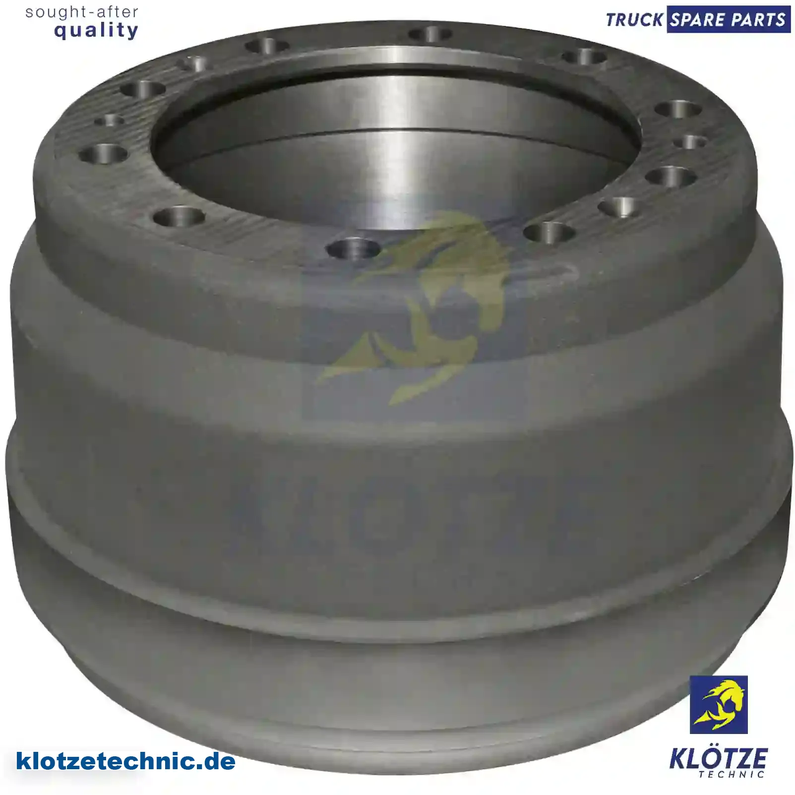 Brake drum, MBD1017, 1599011, , , , , , || Klötze Technic