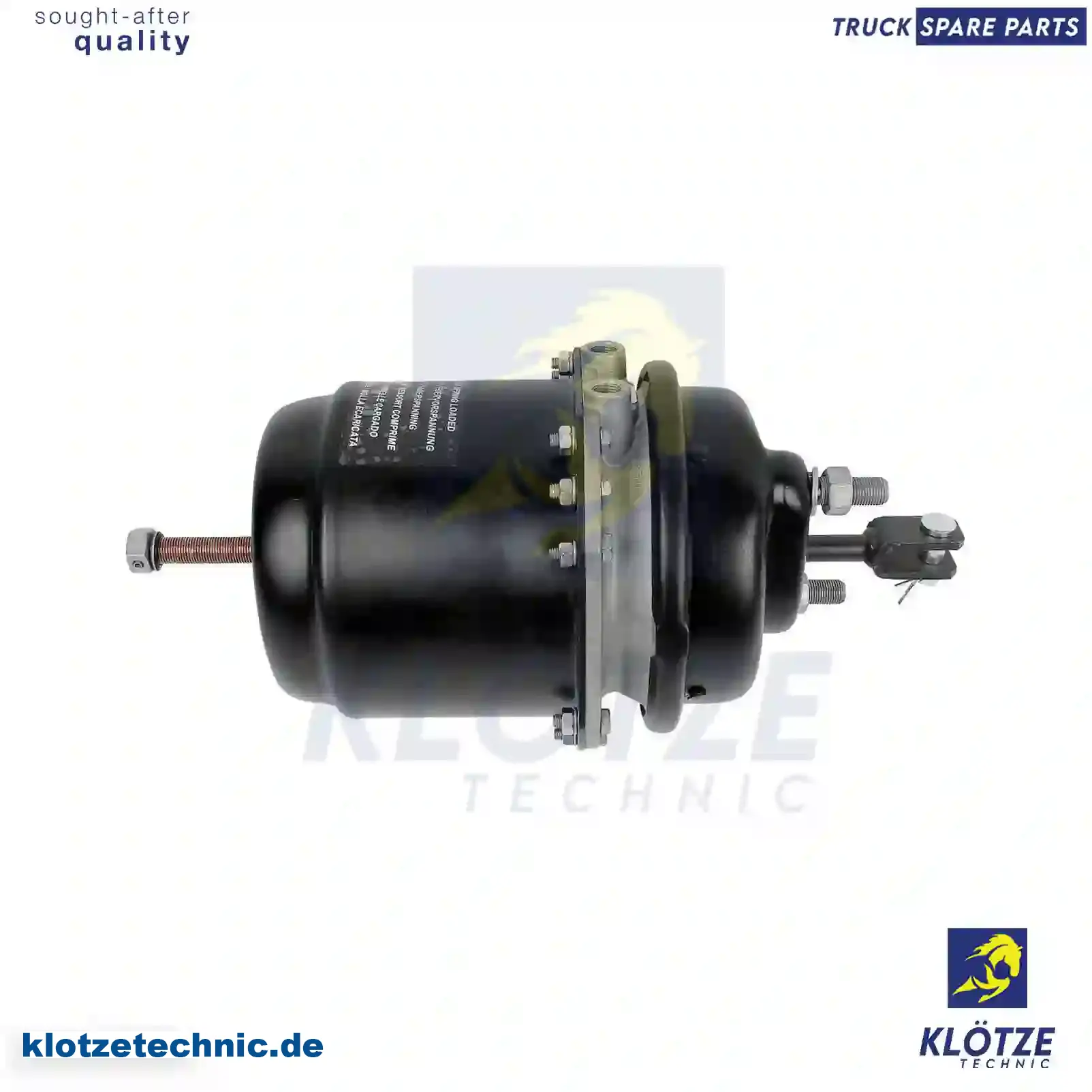 Spring brake cylinder, left, 1603234, 1603234A, 1603234R, || Klötze Technic