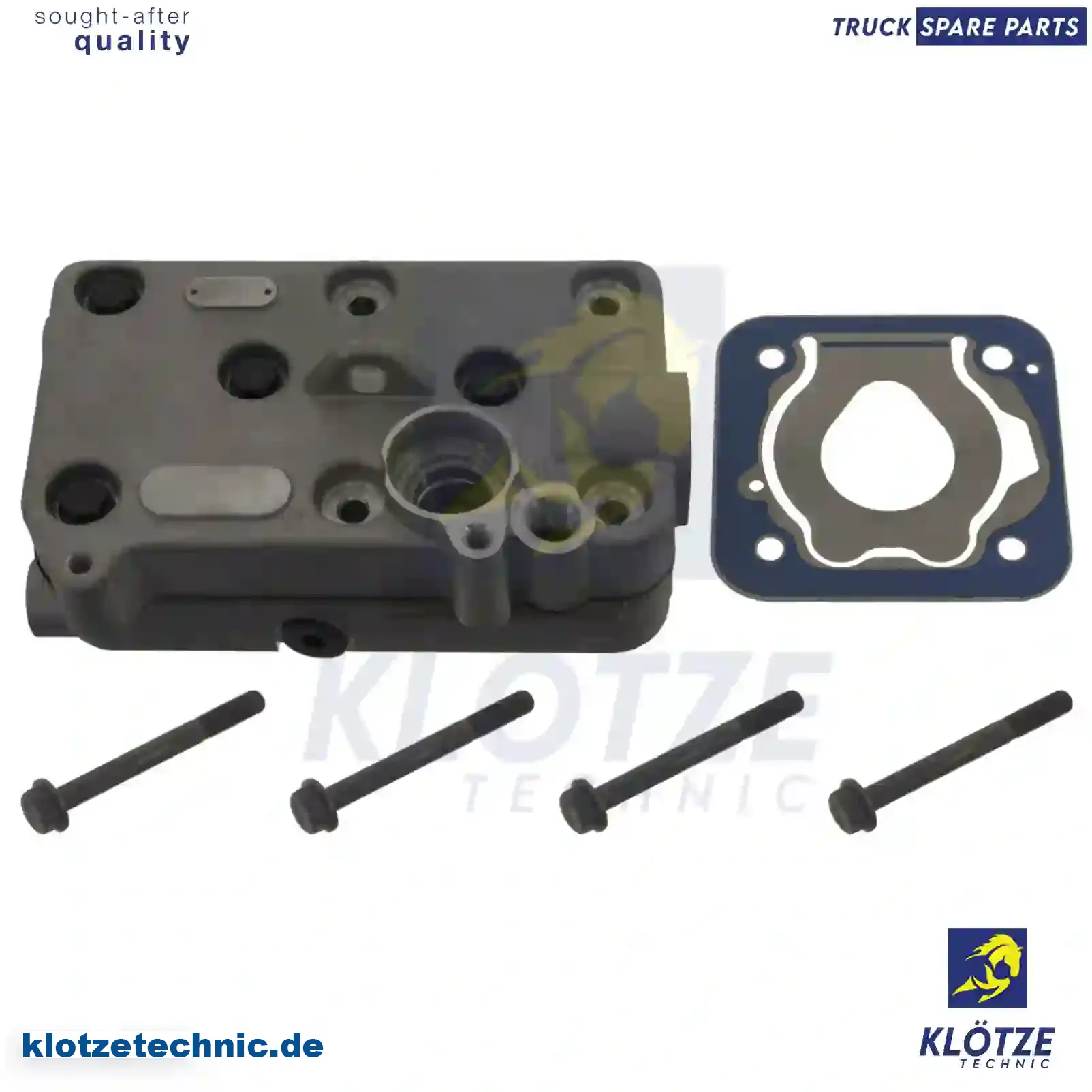 Cylinder head, compressor, complete, 85104246 || Klötze Technic