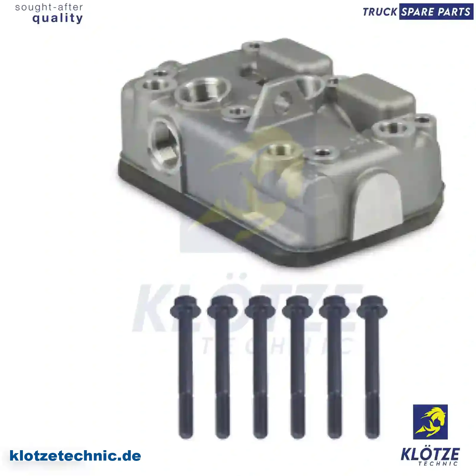 Cylinder head, compressor, complete, 8150407S6 || Klötze Technic