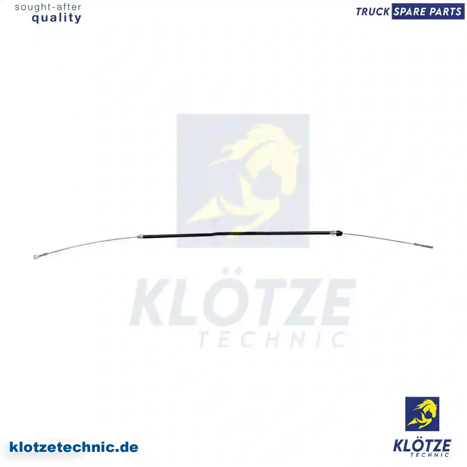 Bowden cable, parking brake, 93812535 || Klötze Technic