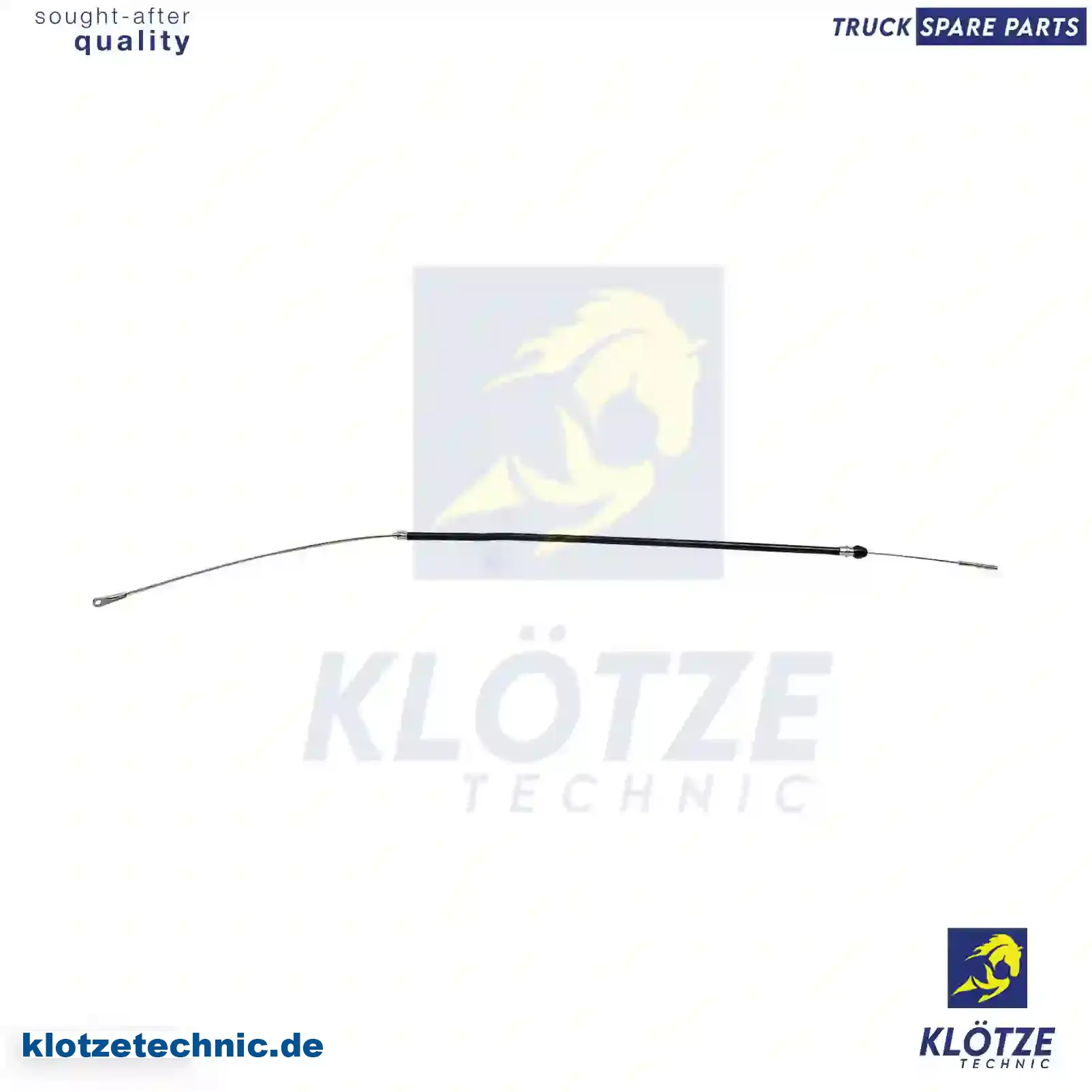 Bowden cable, parking brake, 93815550 || Klötze Technic