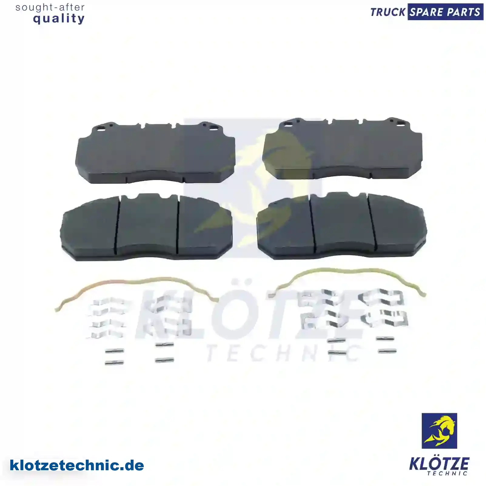 Disc brake pad kit, 0008550611, 0068321345, 5001865750, MDP5061, 20825594, 20850194, 3093919, 3093939, 85105485, 8550611, 85506111, 855611 || Klötze Technic