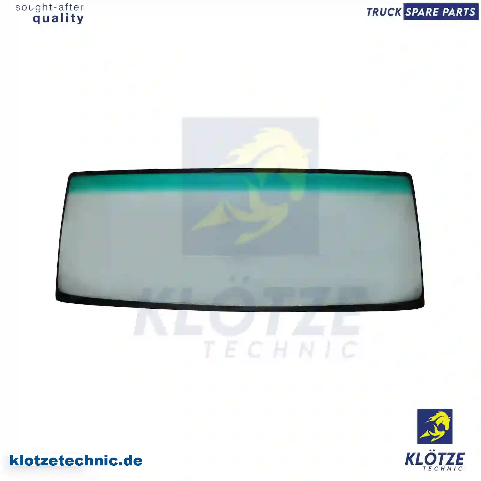 Windshield, green, single package, 1301258, 1310348, 1310348G || Klötze Technic