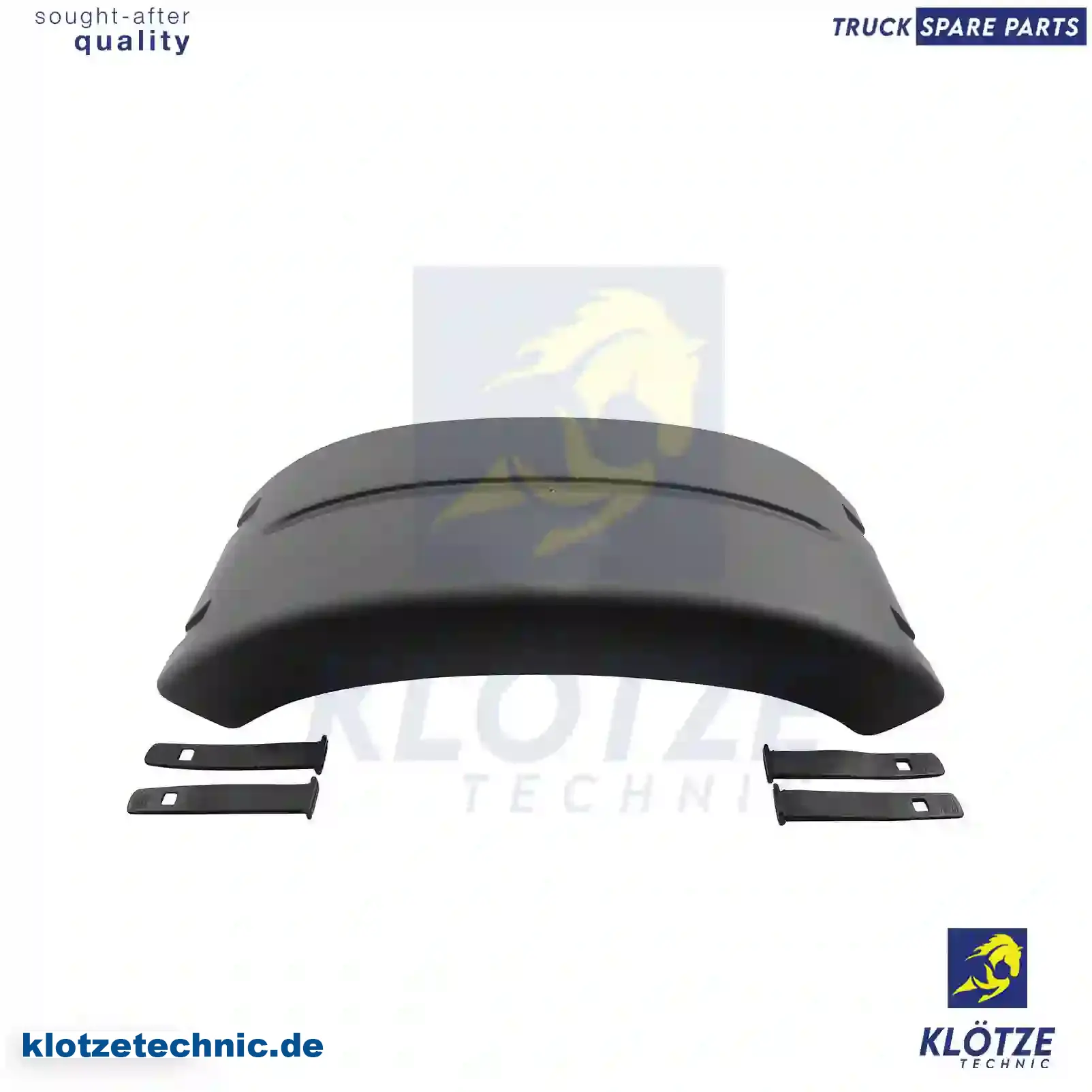 Fender, rear, center, 81664106612 || Klötze Technic