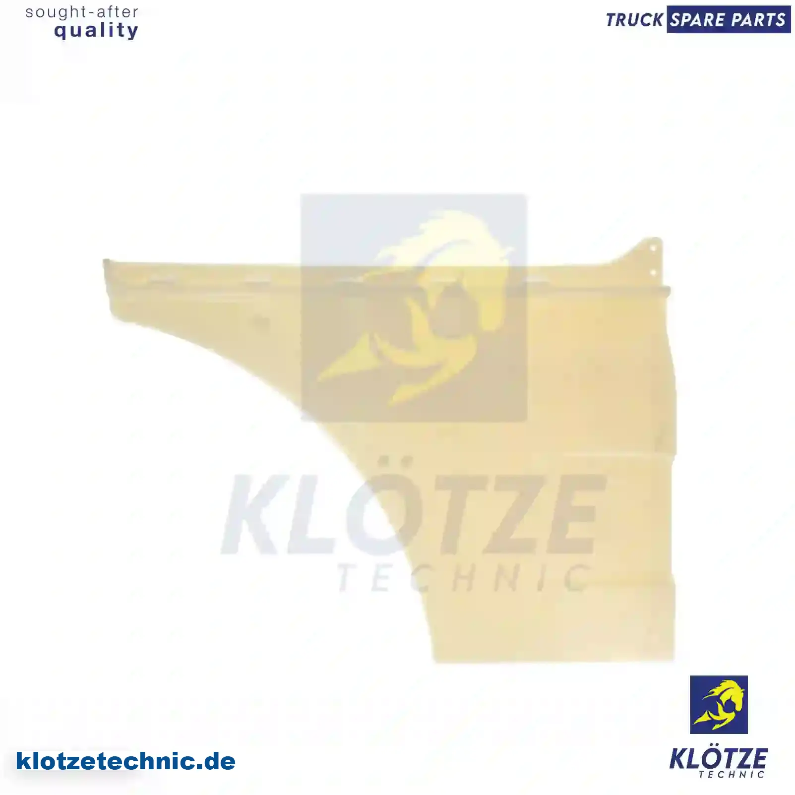 Door extension, right, white primed, 81626100024, 81626100040, 2V5839268 || Klötze Technic